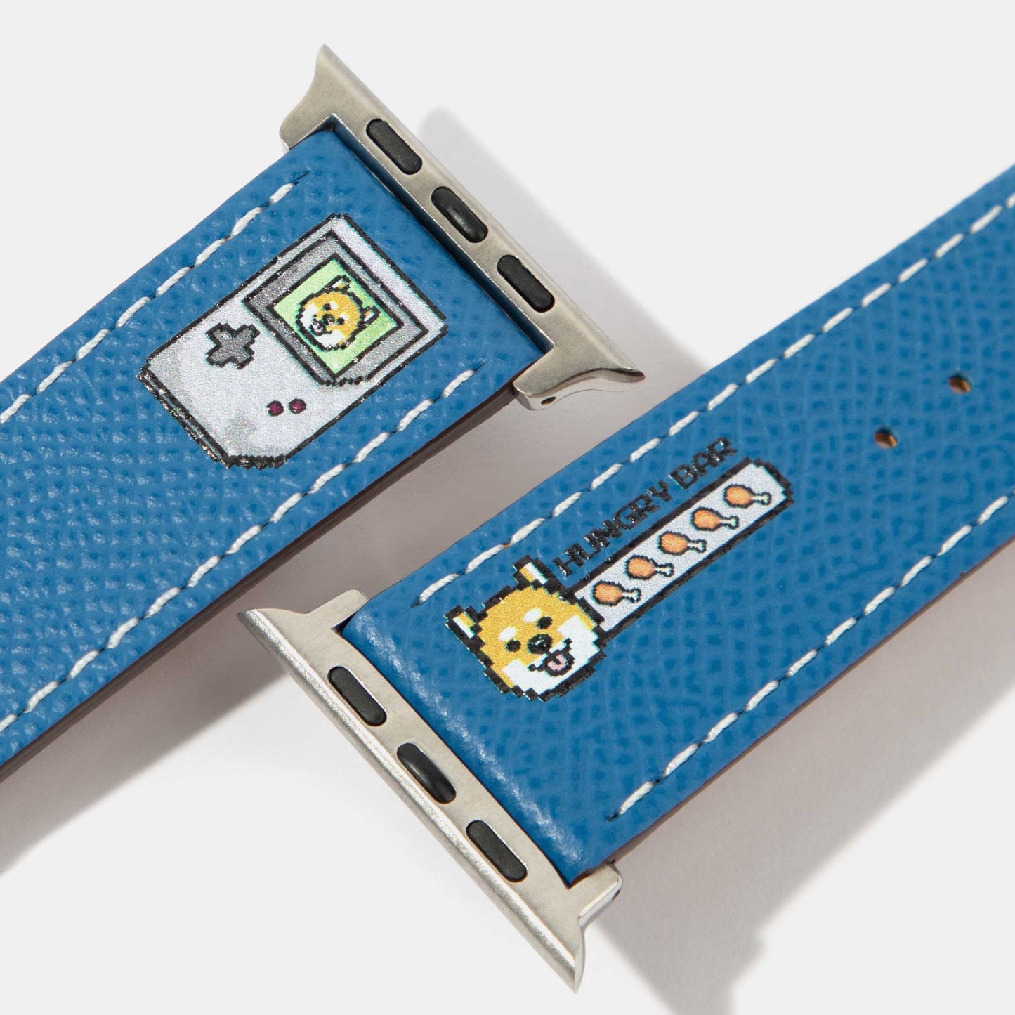 PJai & Friends Gamer Calf Leather Watch Strap Details | Apple Watch Strap