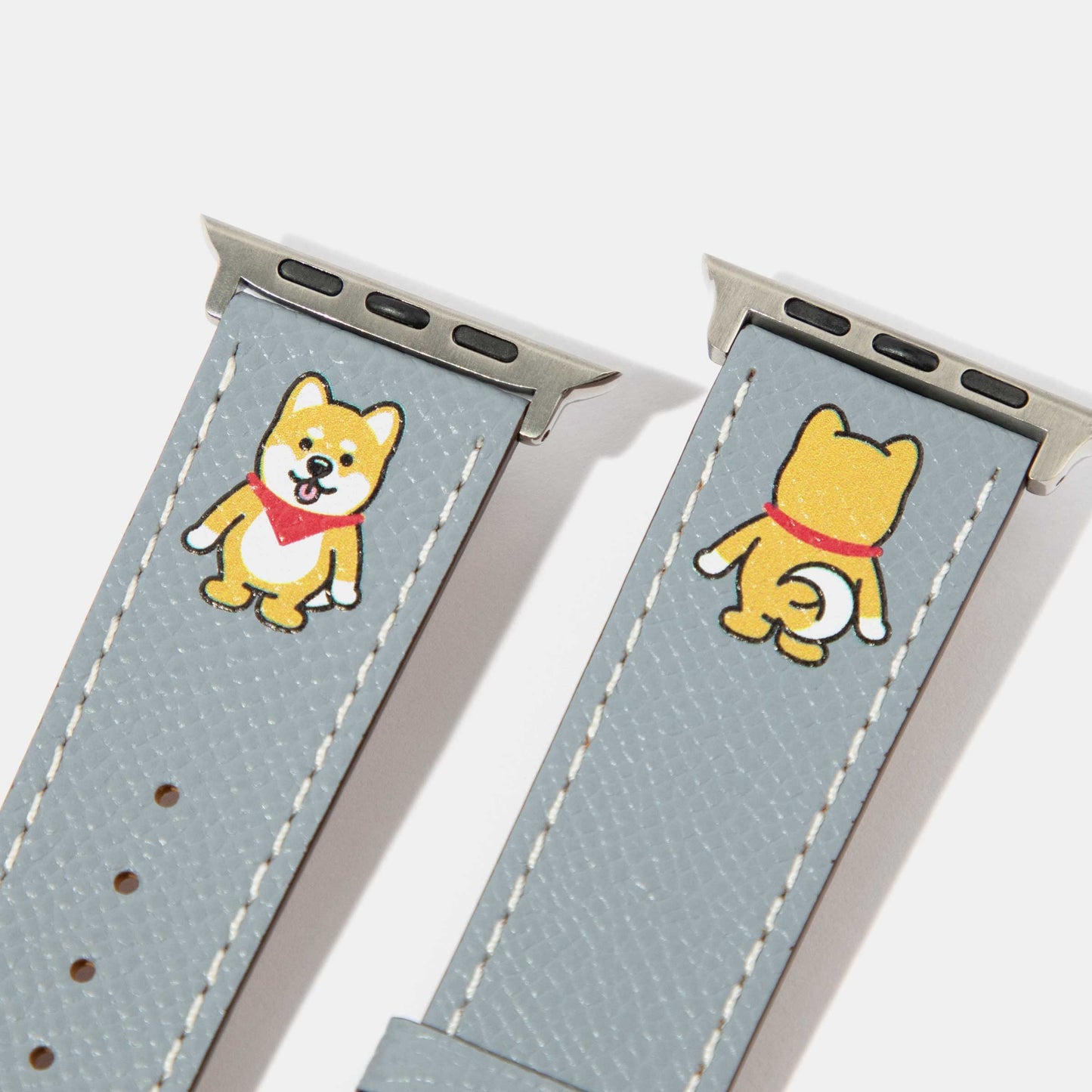 PJai & Friends Red Neckerchief Calf Leather Watch Strap Details | Apple Watch Strap