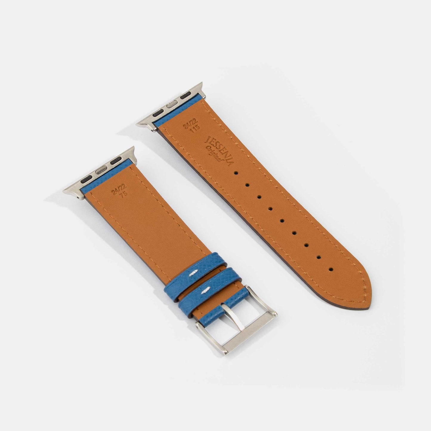 PJai & Friends Gamer Calf Leather Watch Strap Back Side | Apple Watch Strap