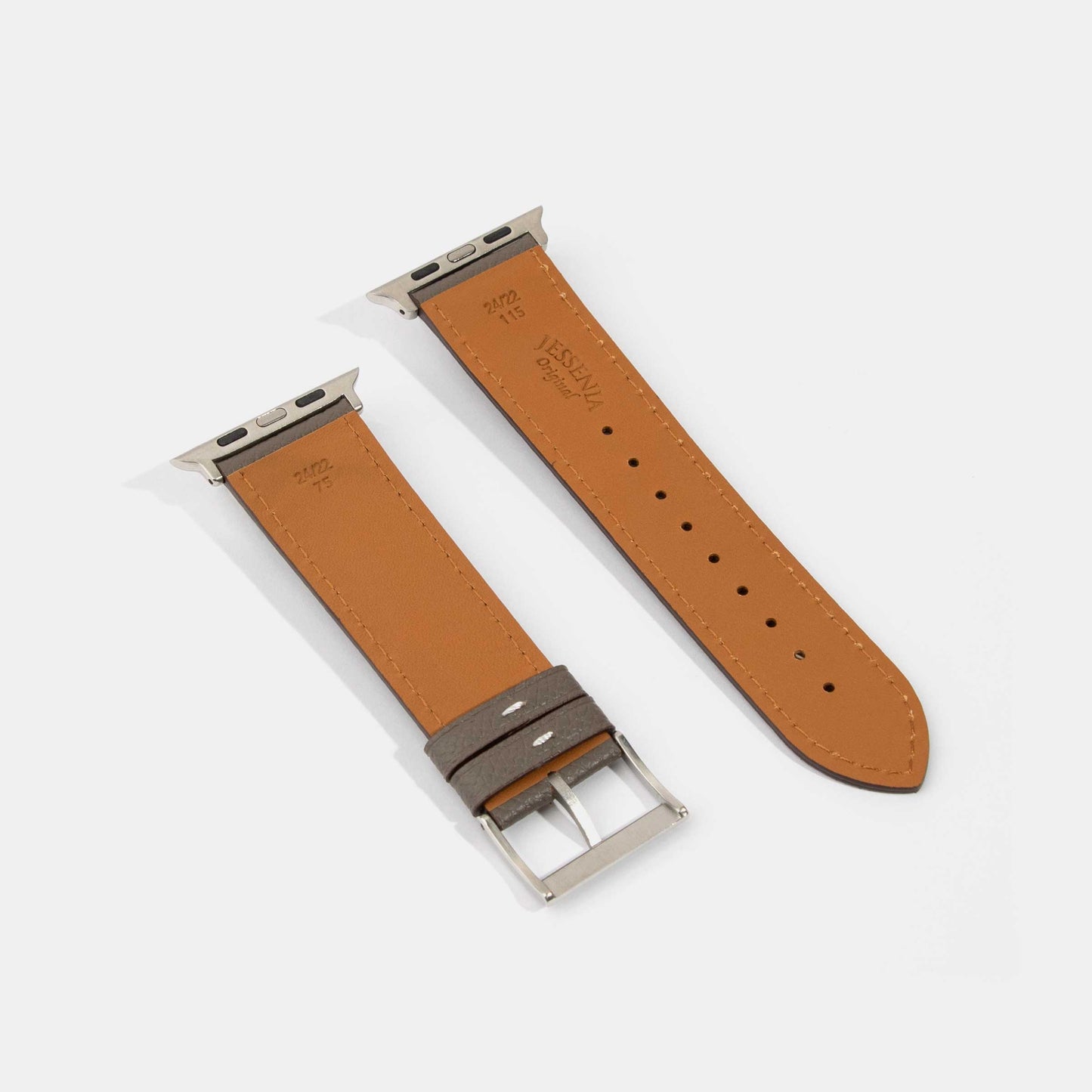 PJai & Friends Hotdog Calf Leather Watch Strap Back Side | Apple Watch Strap