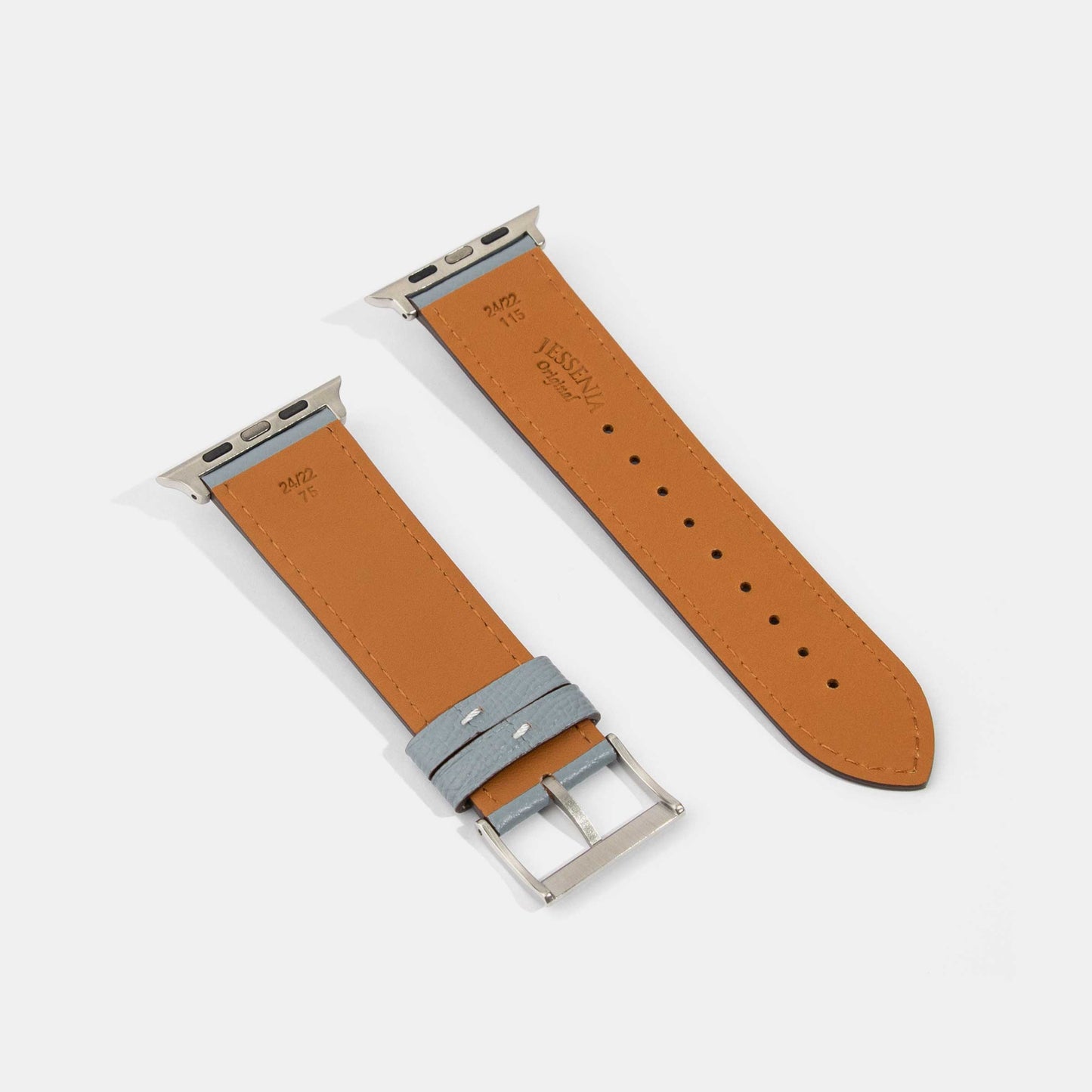 PJai & Friends Red Neckerchief Calf Leather Watch Strap Back Side | Apple Watch Strap
