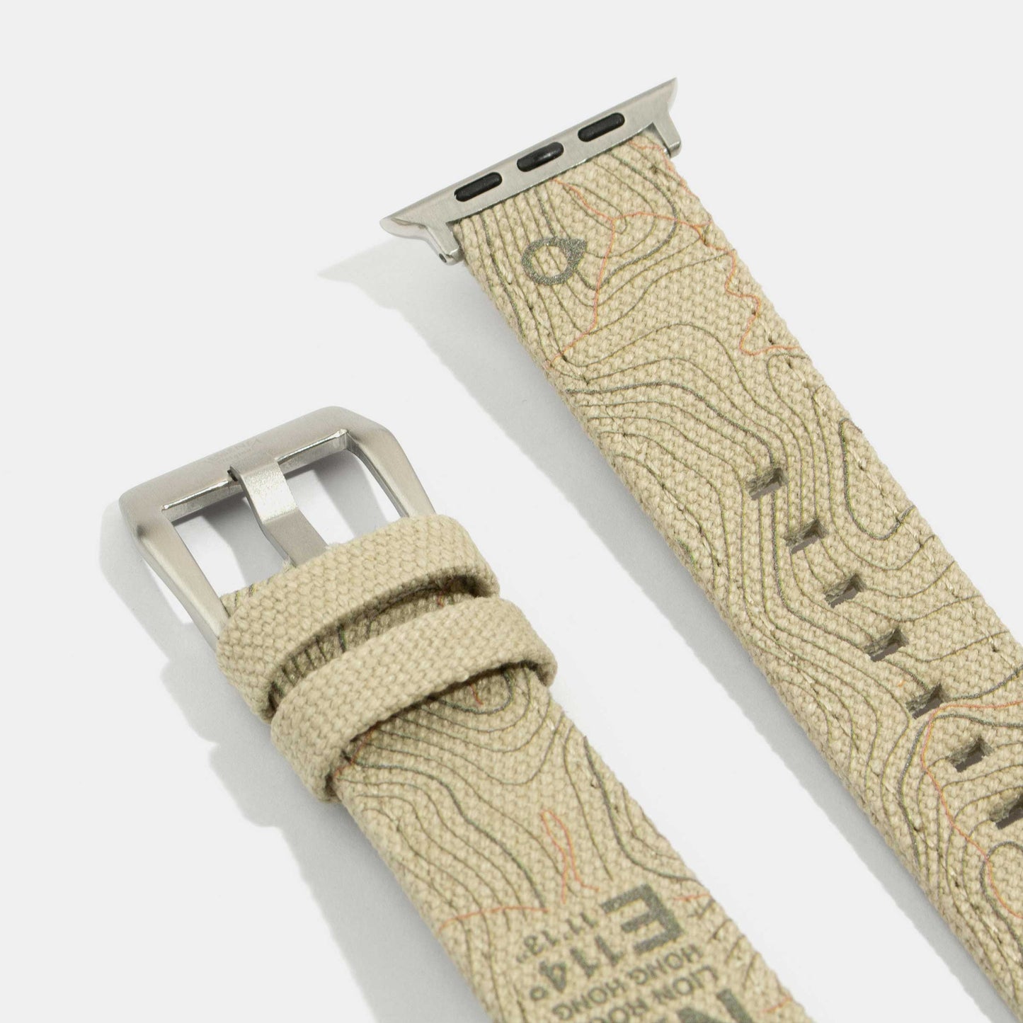 Apple Watch Strap-Canvas Watch Strap-Lion Rock Printed Canvas Watch Strap
