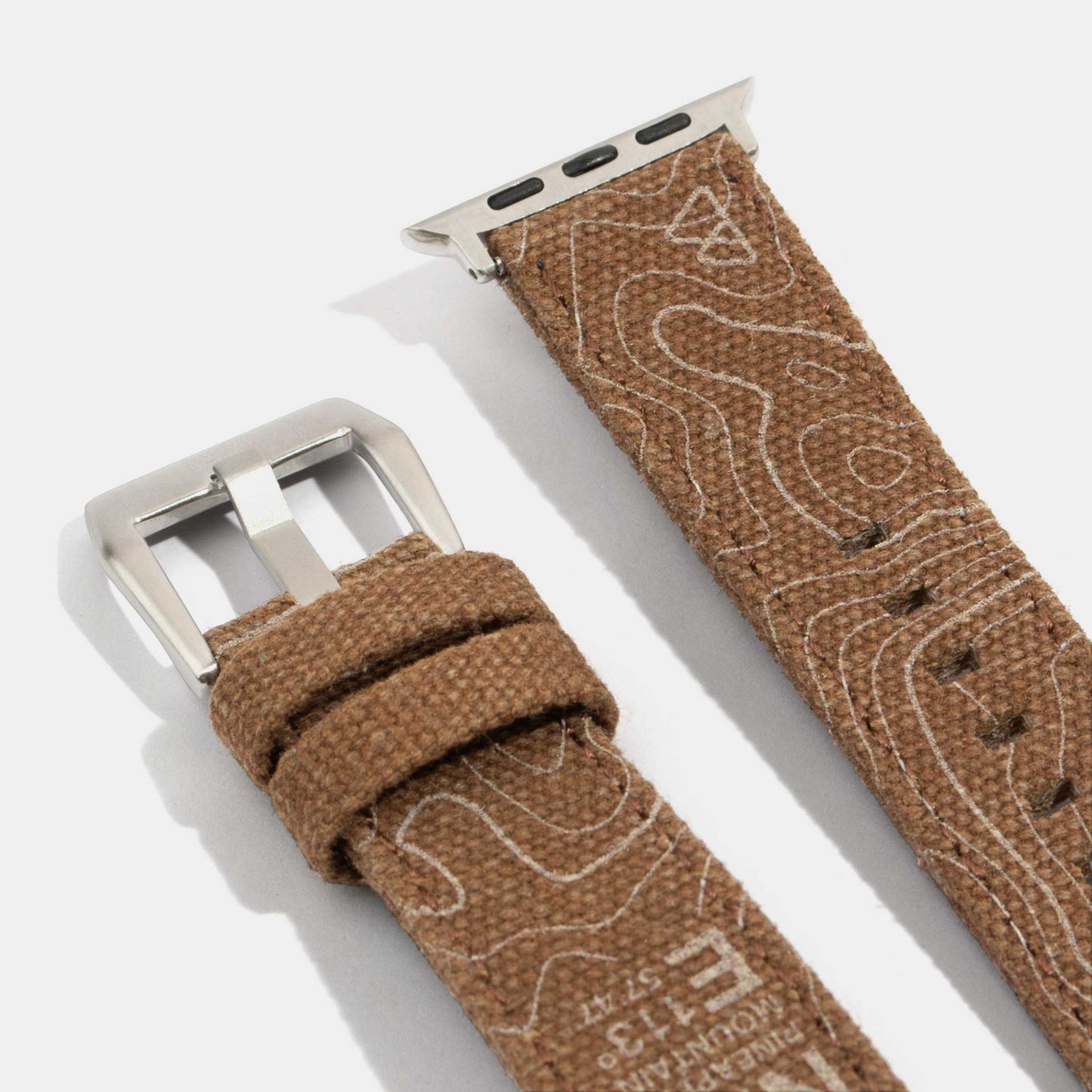 Apple Watch Strap-Canvas Watch Strap-Pineapple Mountain Printed Canvas Watch Strap