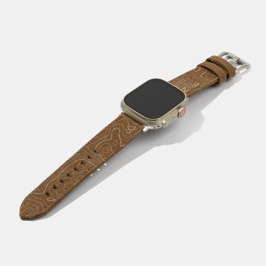 Apple Watch Strap-Canvas Watch Strap-Pineapple Mountain Printed Canvas Watch Strap