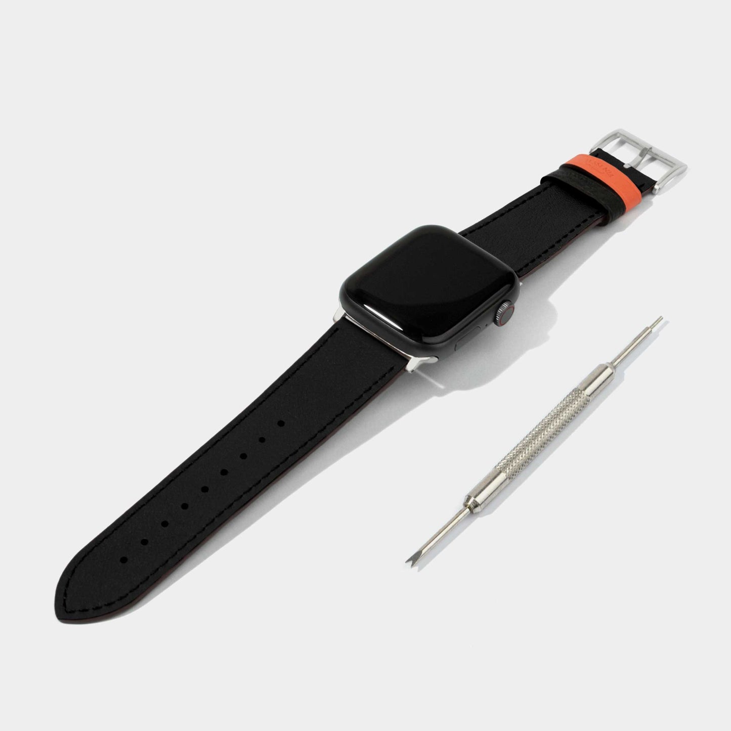 Reversible Straps "Orange & Black" | Apple Watch Jessenia Original