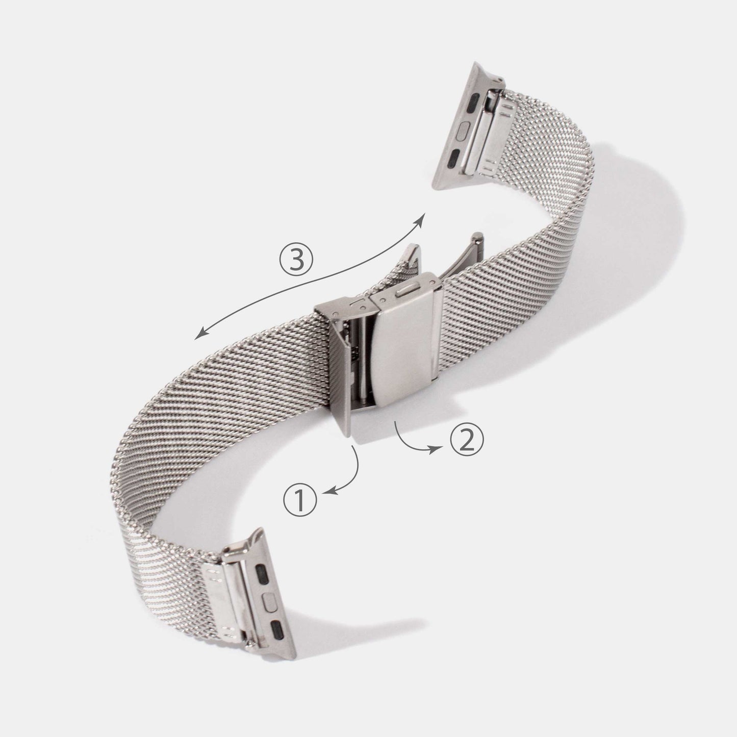 Length Adjustment Mesh Stainless Steel Apple Watch Strap Jessenia Original