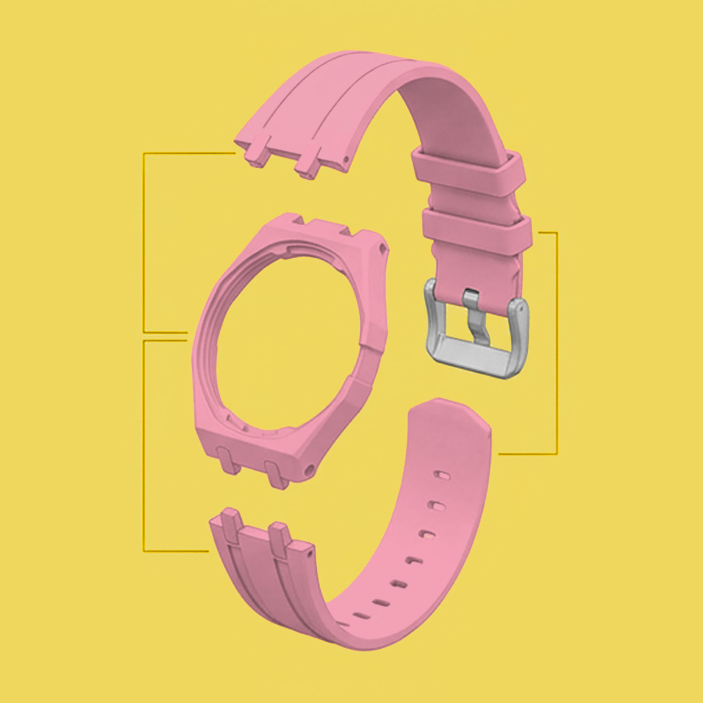 (Pre-order) Jessenia Original - Wrist Case & Silicone Strap for Swatch x AP Royal Pop - OTG Roz