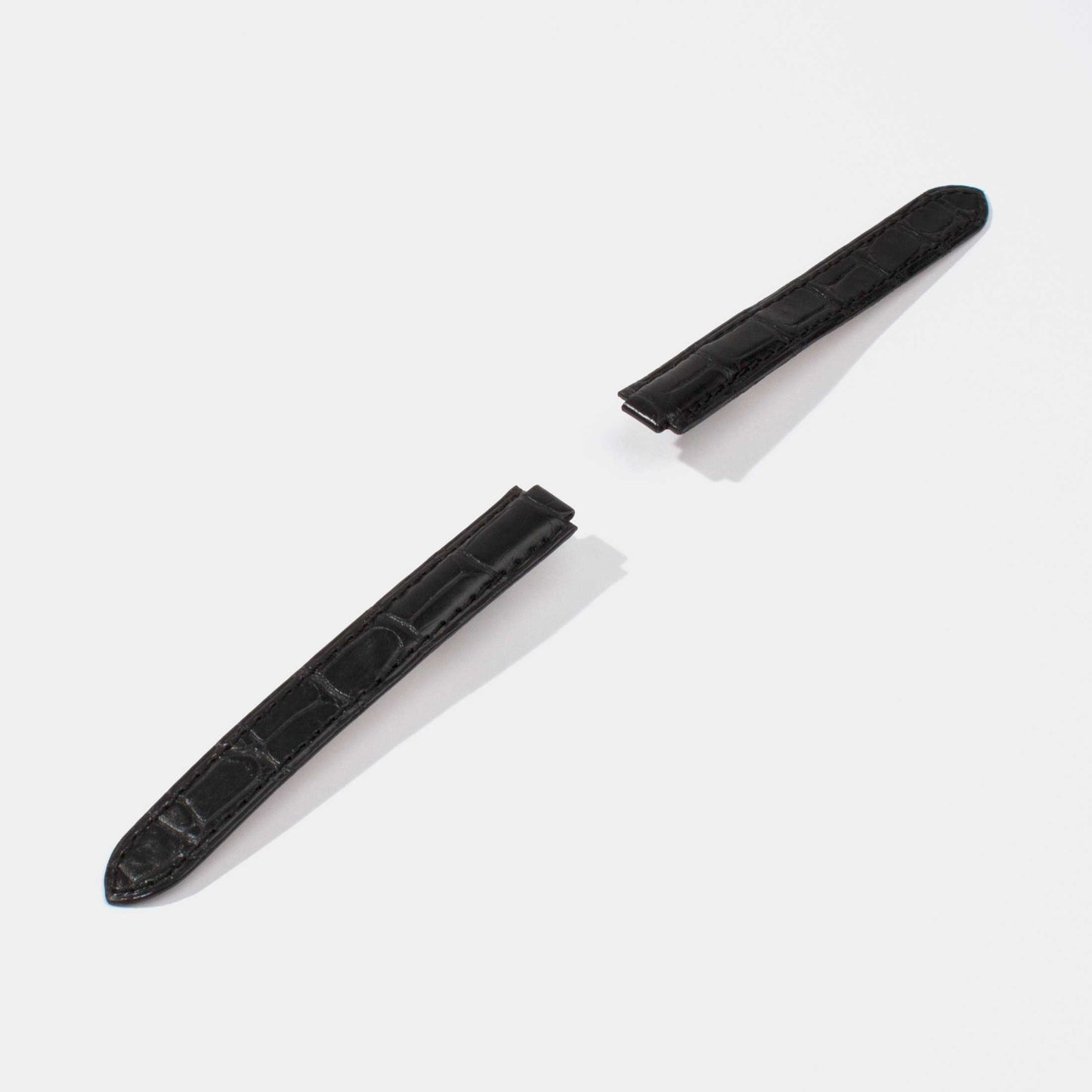 Alligator Watch Strap for Cartier Ballon Bleu | Double Folded Deployment Buckle