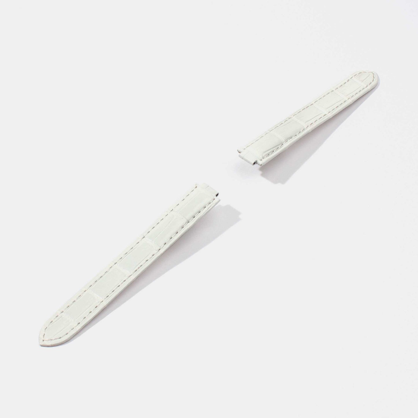 Alligator Watch Strap for Cartier Ballon Bleu | Double Folded Deployment Buckle