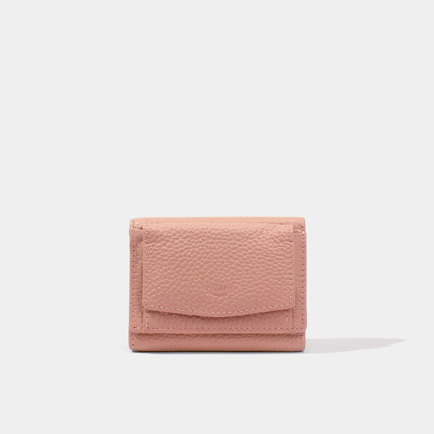 Coins Purse-Leather Coins Purse-Salmon