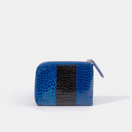 4.5" 2-Tone Shiny Alligator Pouch | Jessenia Original