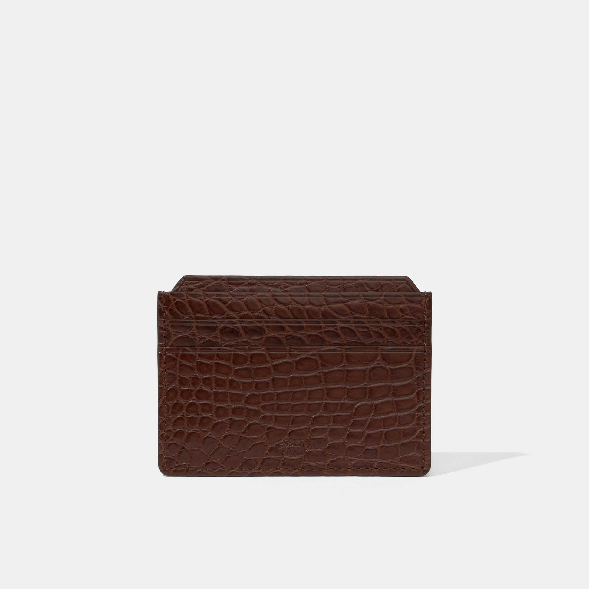 Six Slot Card Holder | Alligator Leather | Jessenia Original