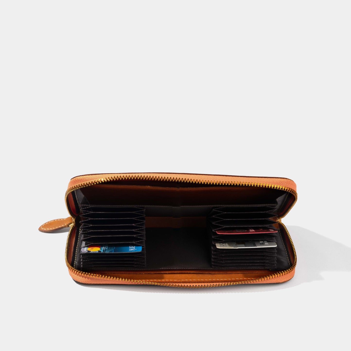 7.5" Long Card Wallet | Italian Vegetable Tanned Leather | Jessenia Original