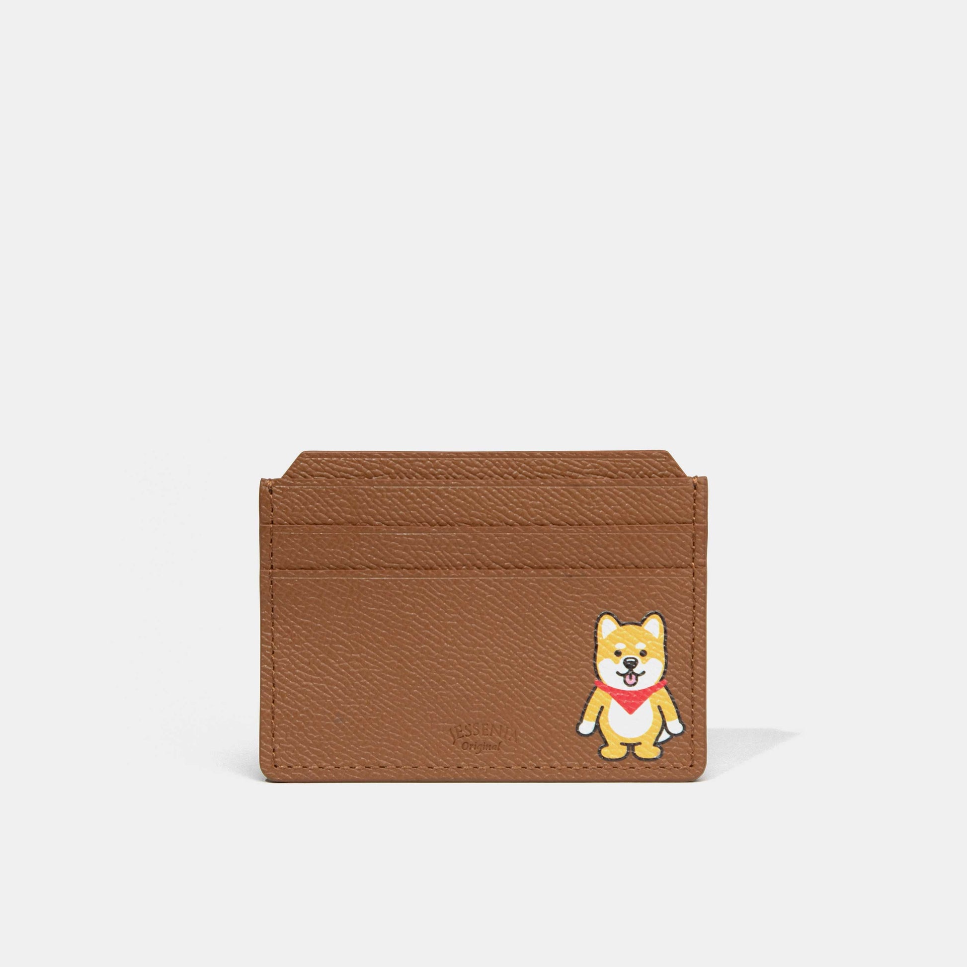 Epsom Calf Leather Card Holder - Pjai Red Neckerchief | PJai & Friends | Leather Goods