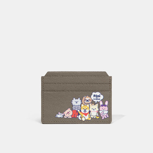 Epsom Calf Leather Card Holder - Pjai Family | PJai & Friends | Leather Goods