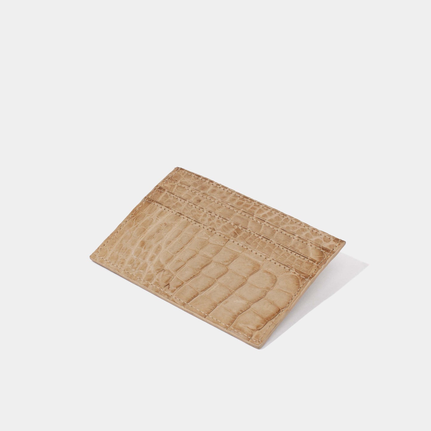 Three-Slot Card Holder | Semi-Matte Alligator | Jessenia Original Jessenia Original