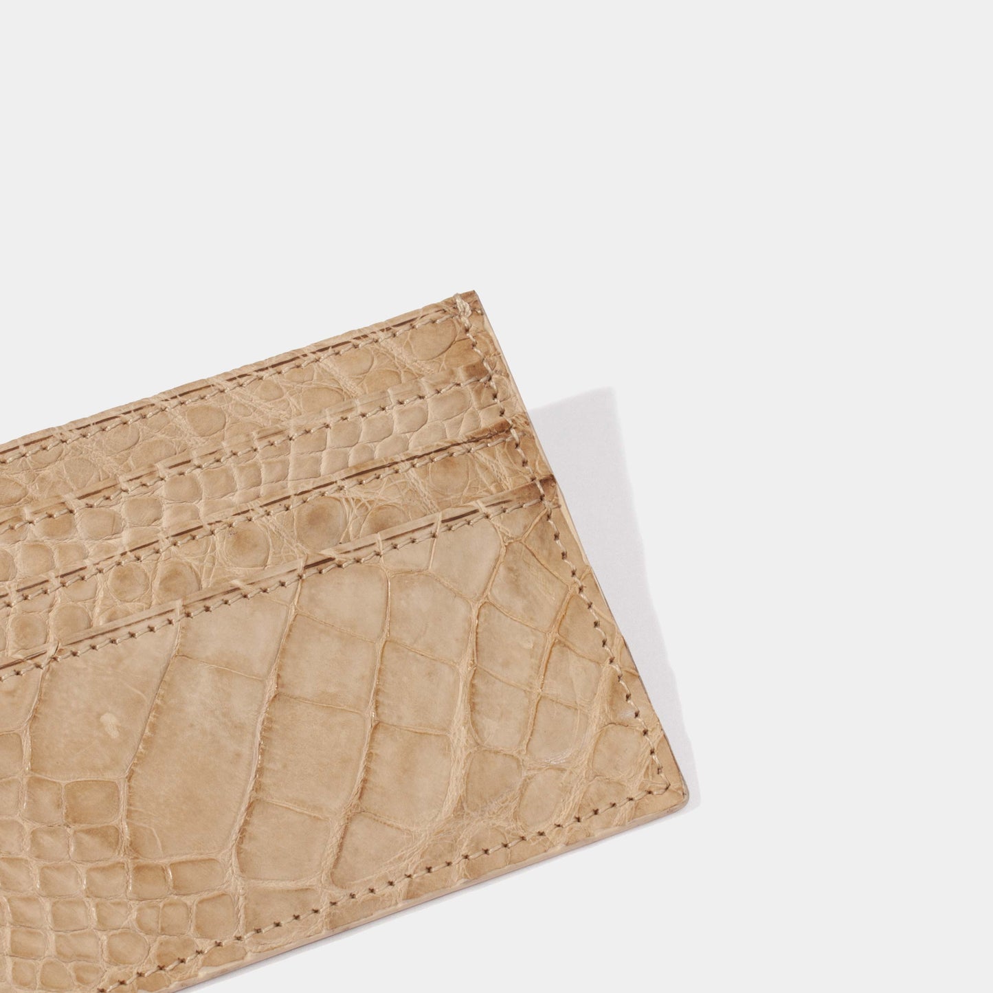 Three-Slot Card Holder | Semi-Matte Alligator | Jessenia Original Jessenia Original