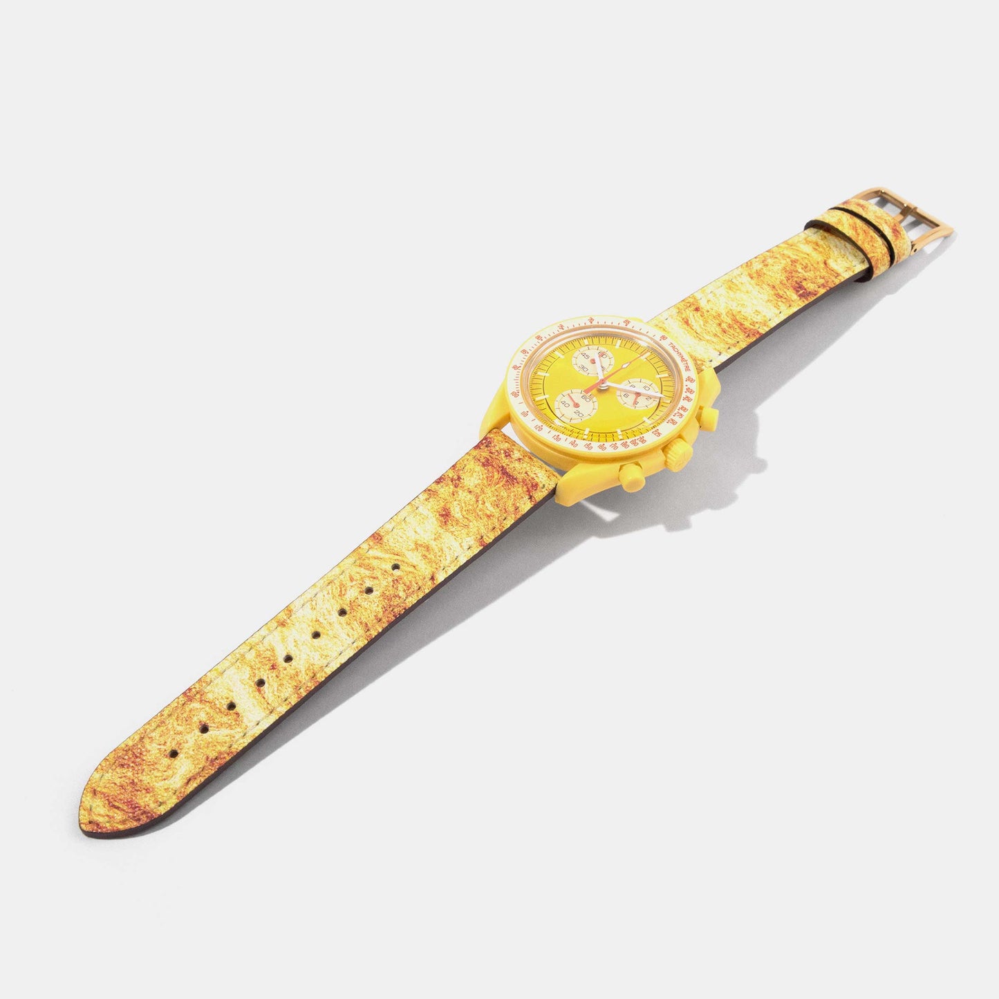 Calf Leather Watch Strap for Mission to the Sun | OMEGA x Swatch Speedmaster Moonswatch | Universal