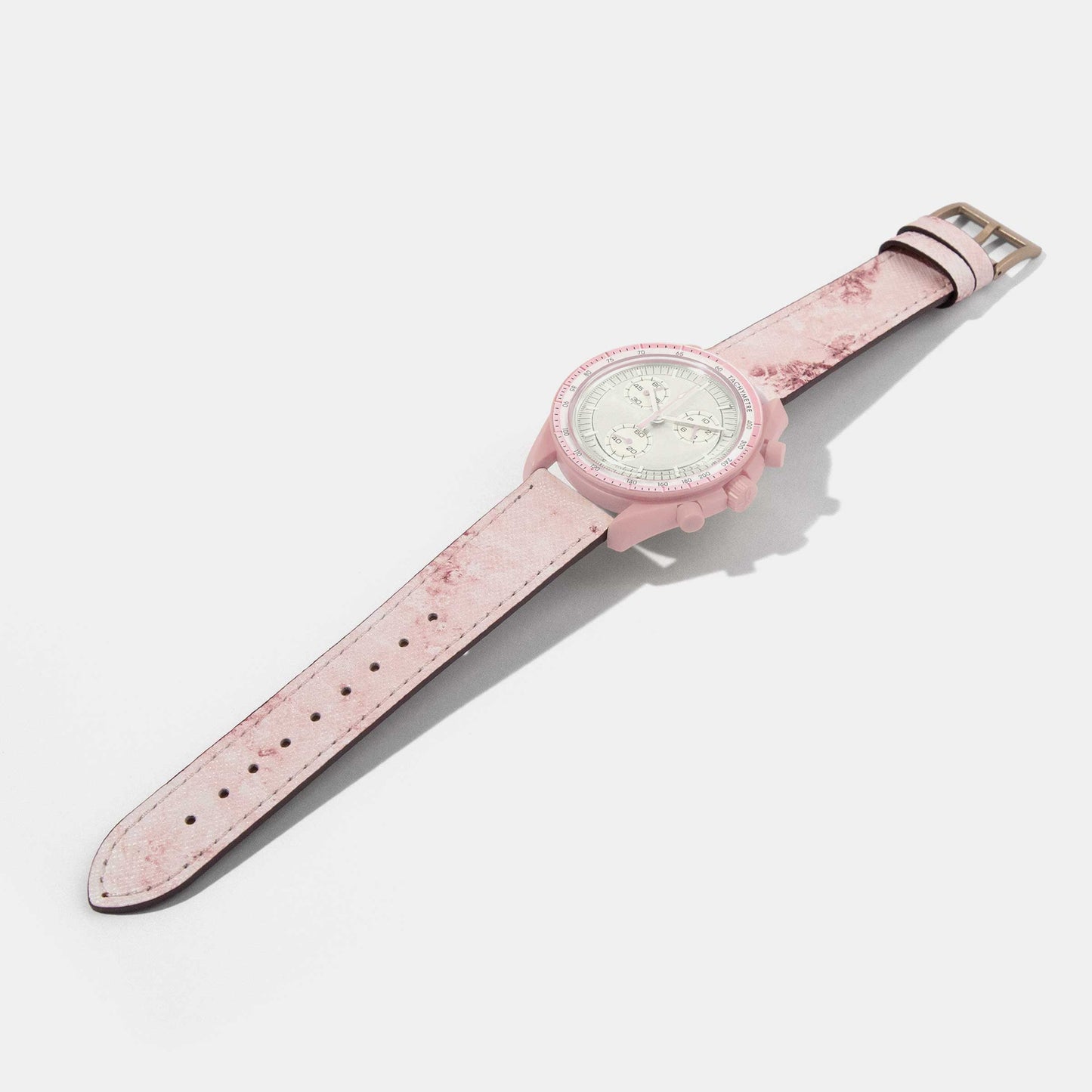 Calf Leather Watch Strap for Mission to Venus | OMEGA x Swatch Speedmaster Moonswatch | Universal