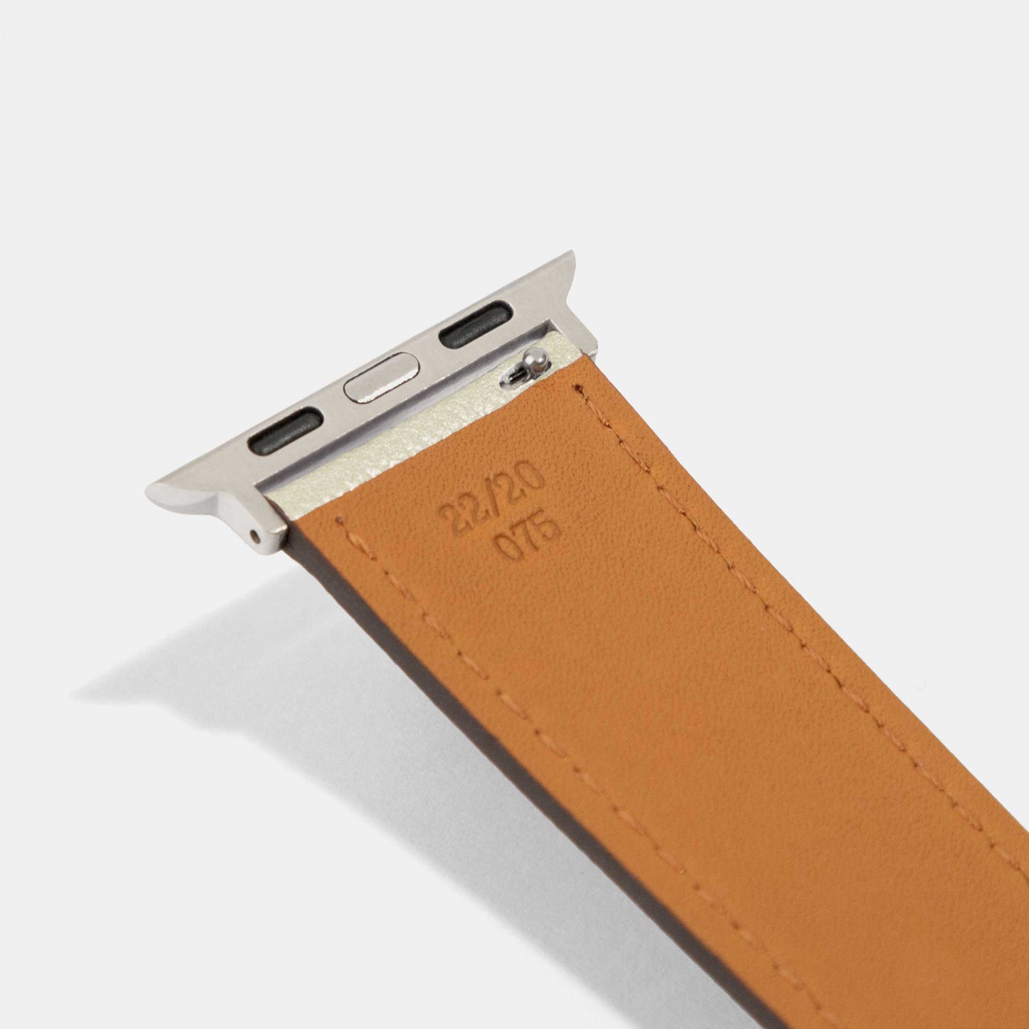 Alpaca Beige Calf Leather Apple Watch Strap