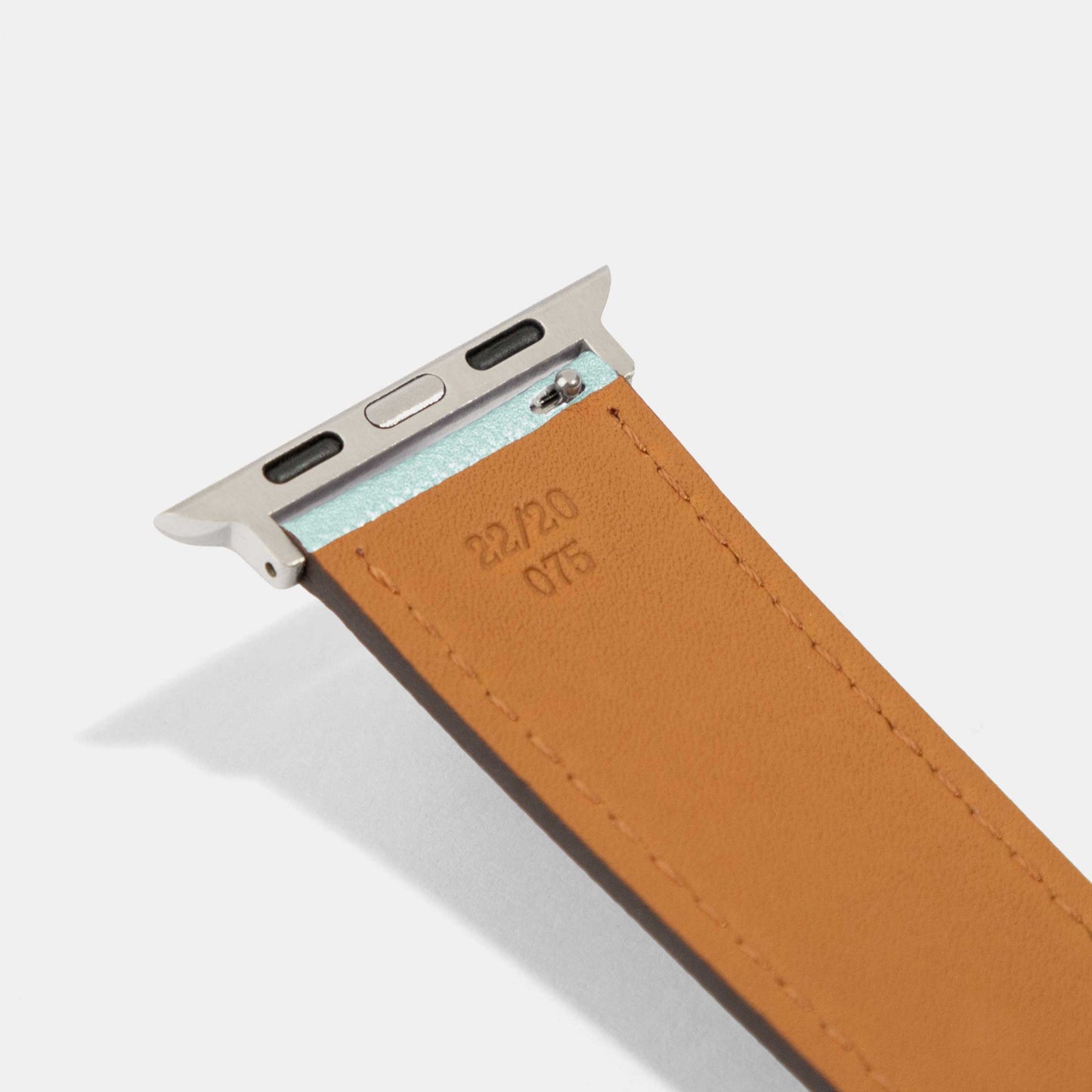 Sea Lion Light Blue Calf Leather Apple Watch Strap