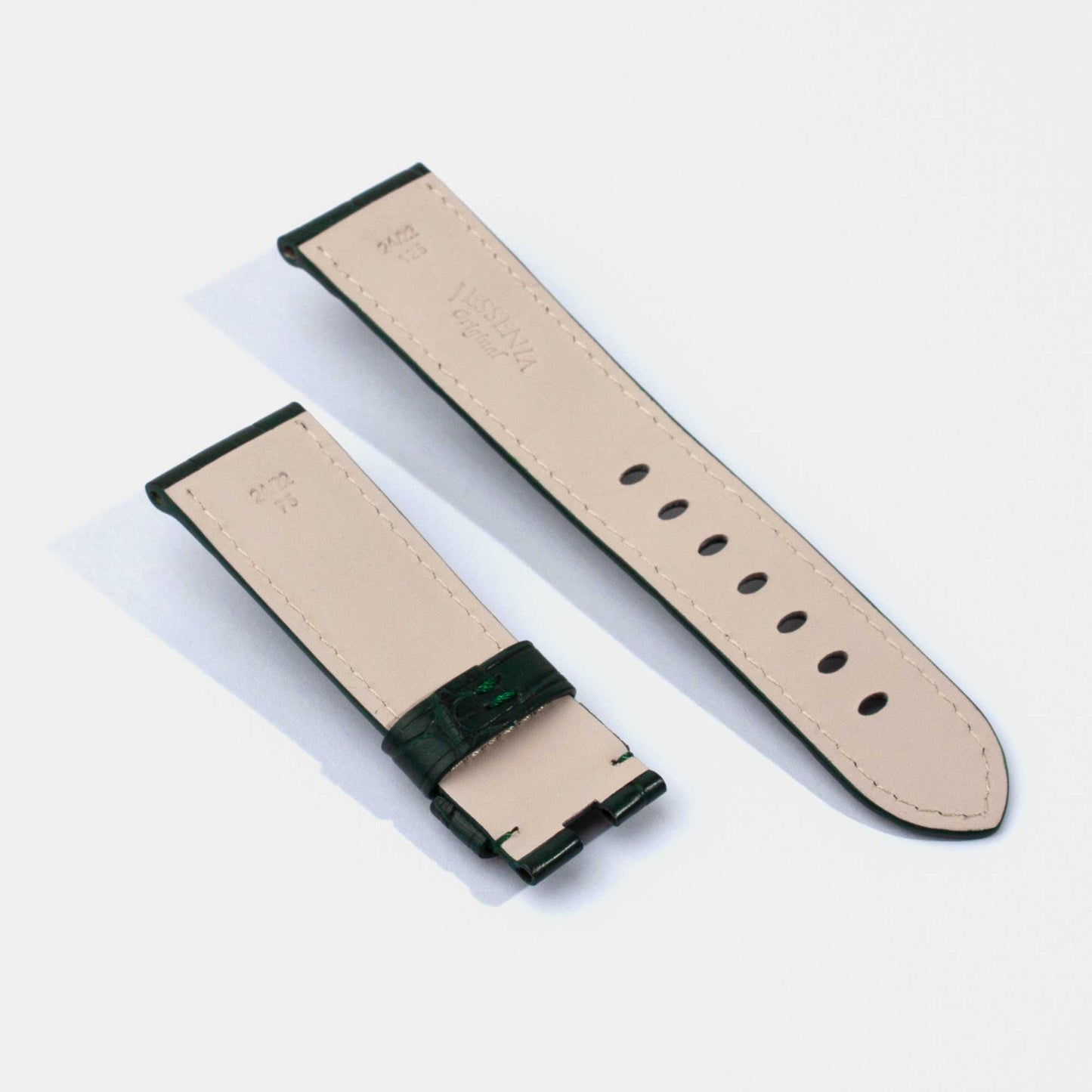 Replacement Watch Straps with Deployment Buckle | Semi-Matte Alligator | Panerai Jessenia Original