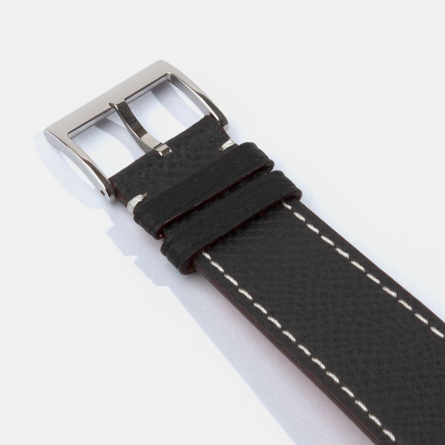 Epsom Calf Leather Strap-Samsung Watch Strap-Black