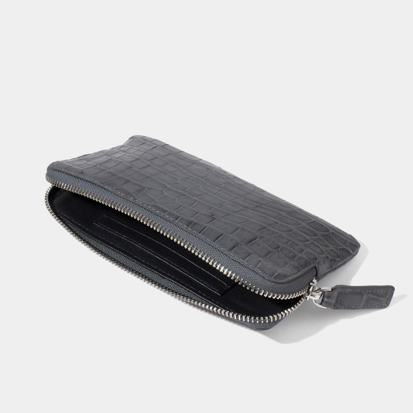 Single Tone Alligator Pouch | Semi-Matte Alligator | Jessenia Original Jessenia Original
