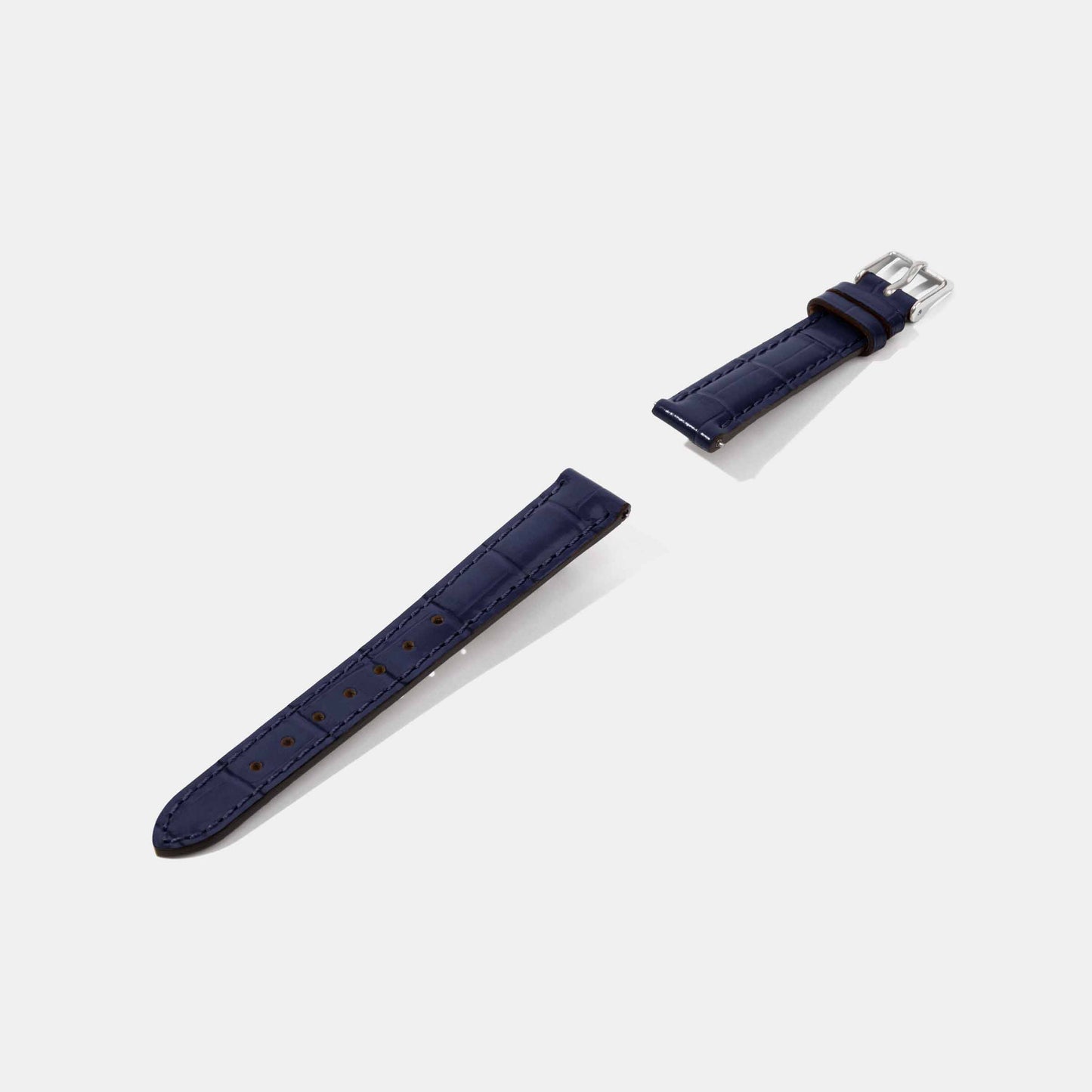 12mm 14mm Crocodile Grain Calf Leather Replacement Watch Strap | Universal