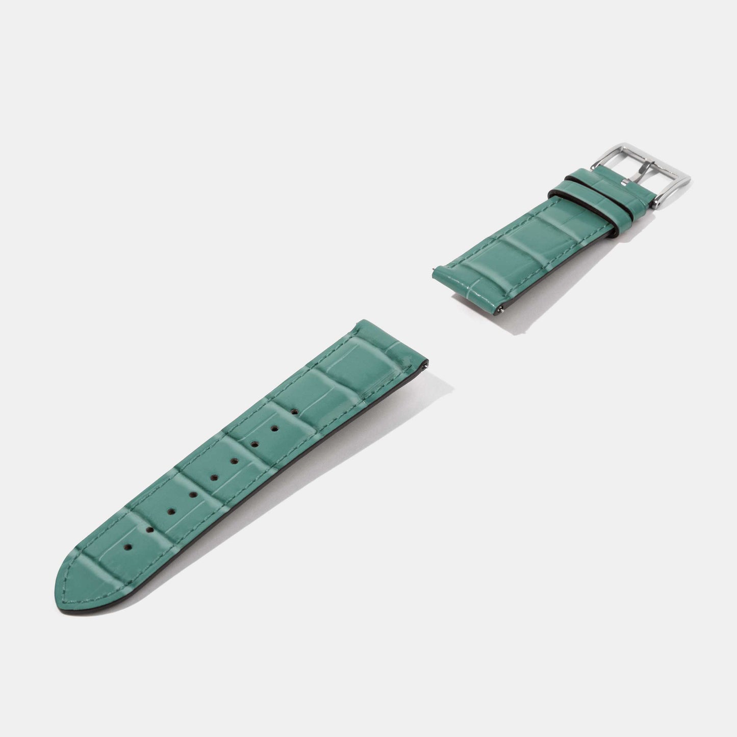 20mm 22mm 24mm Crocodile Grain Calf Leather Replacement Watch Strap | Universal