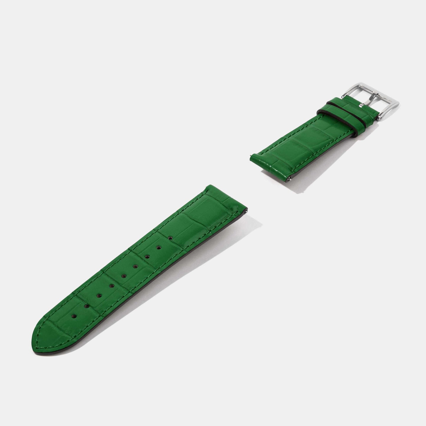 20mm 22mm 24mm Crocodile Grain Calf Leather Replacement Watch Strap | Universal