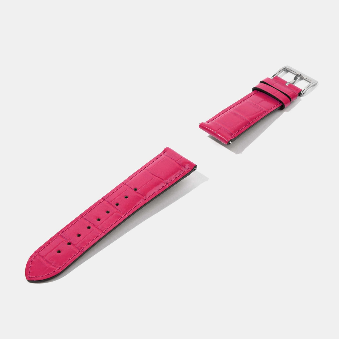 20mm 22mm 24mm Crocodile Grain Calf Leather Replacement Watch Strap | Universal