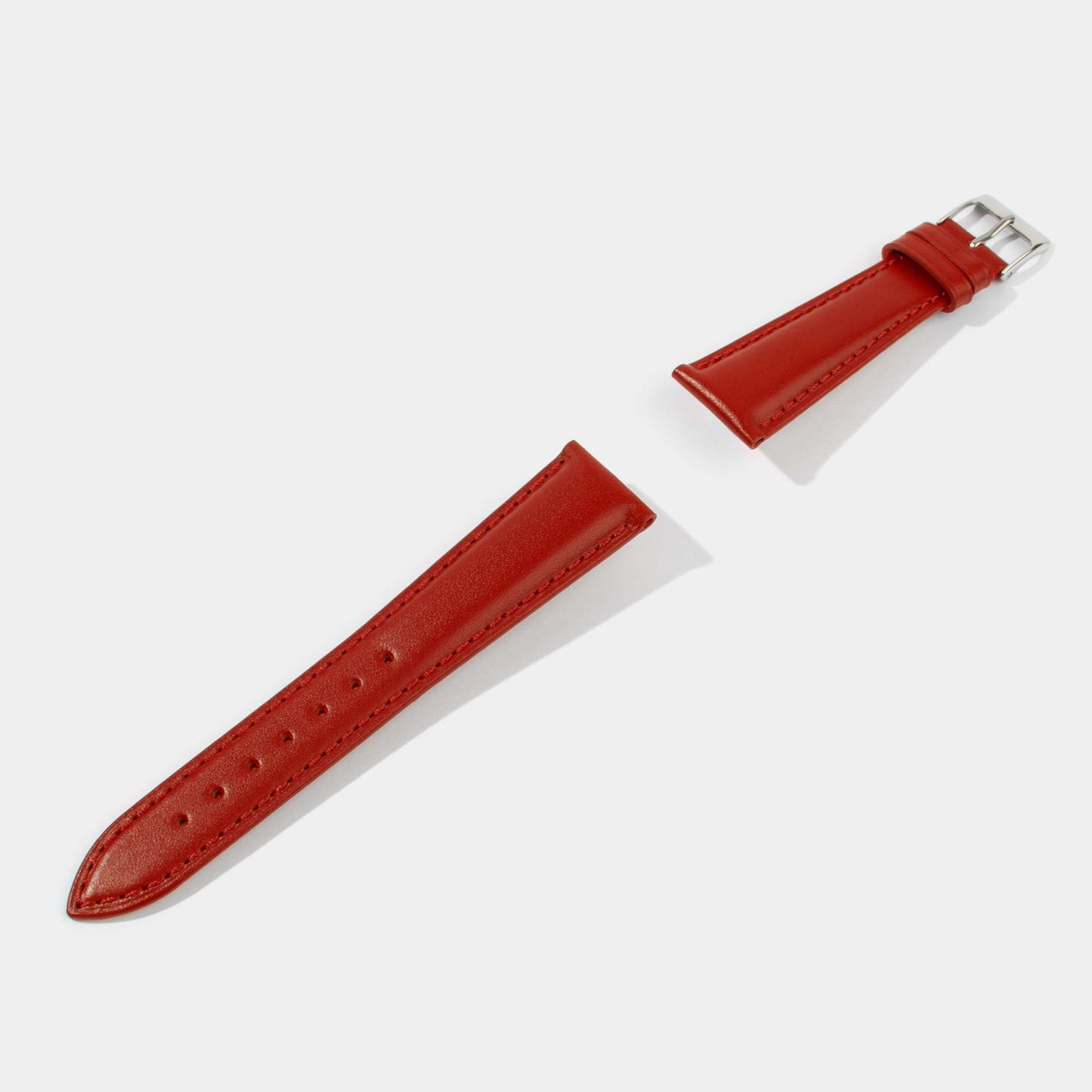 Italian Vegetable Tanned Calf Leather Watch Strap-Universal Watch Strap-Red