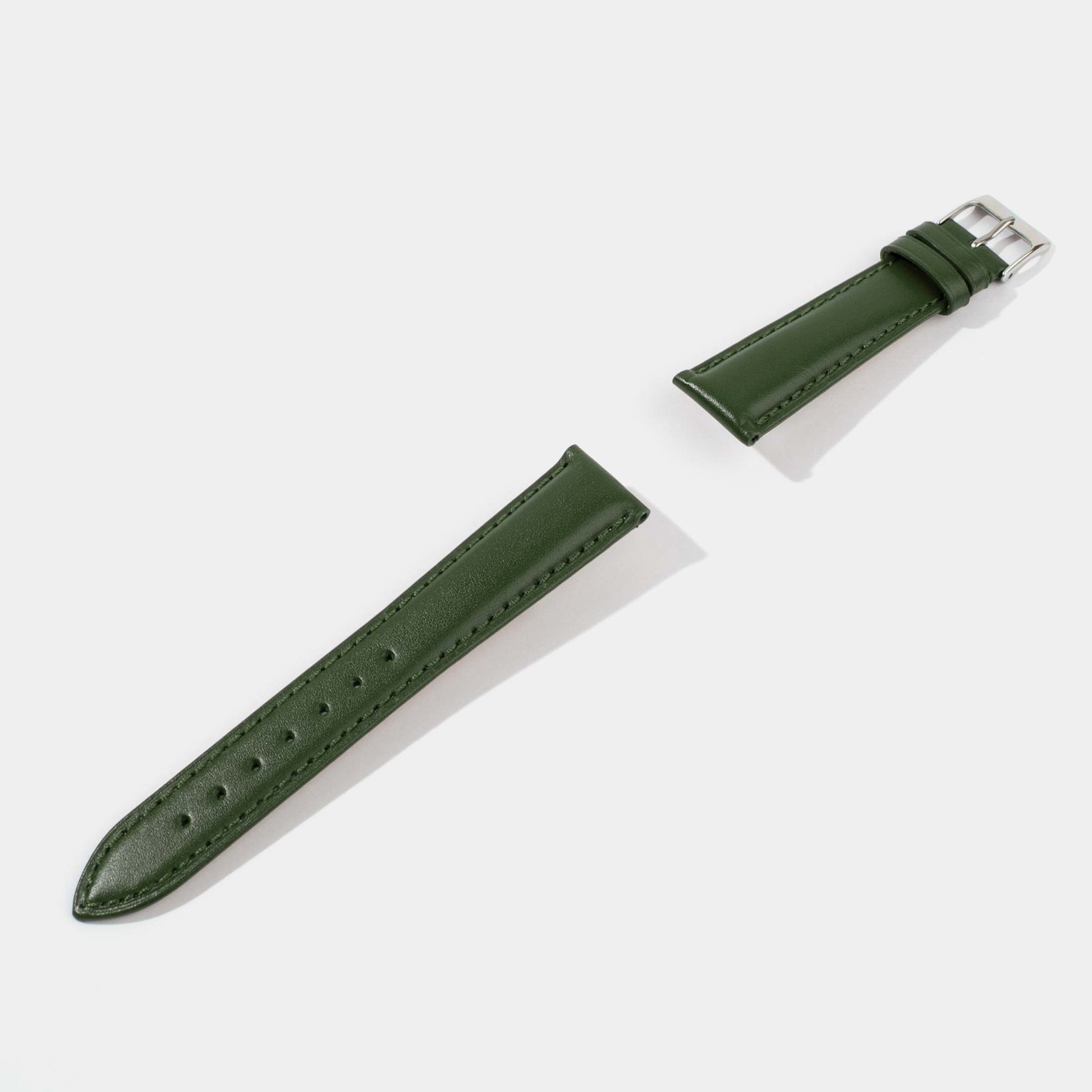 Italian Vegetable Tanned Calf Leather Watch Strap-Universal Watch Strap-Green