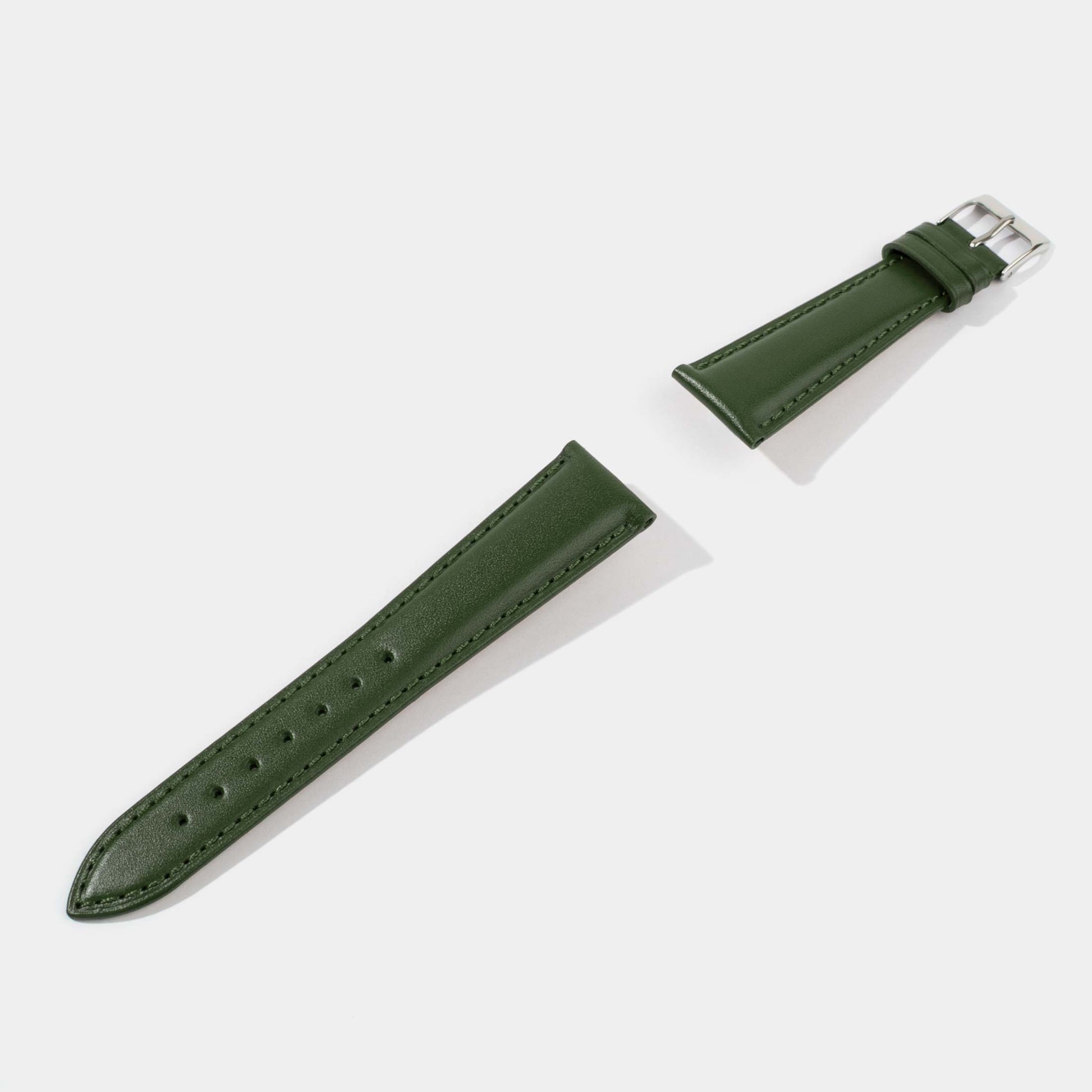 Italian Vegetable Tanned Calf Leather Watch Strap-Universal Watch Strap-Green