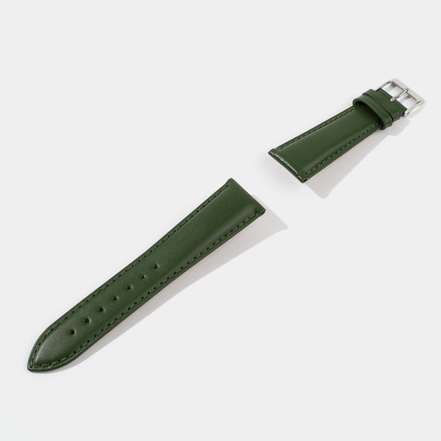 Italian Vegetable Tanned Calf Leather Watch Strap-Universal Watch Strap-Green
