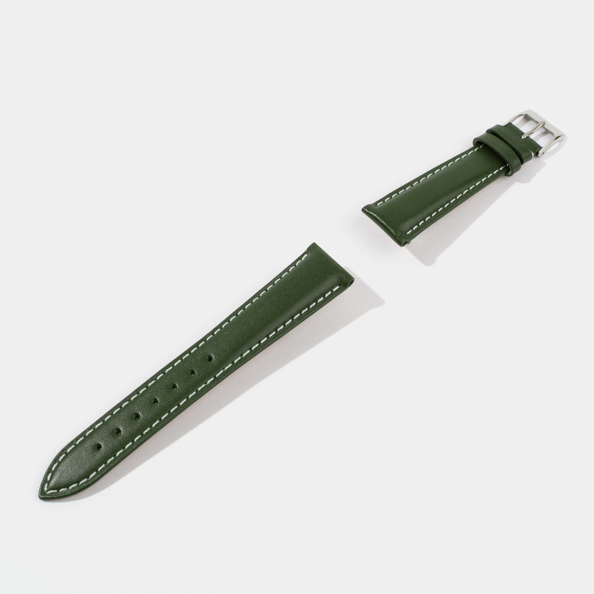 Italian Vegetable Tanned Calf Leather Watch Strap-Universal Watch Strap-Green