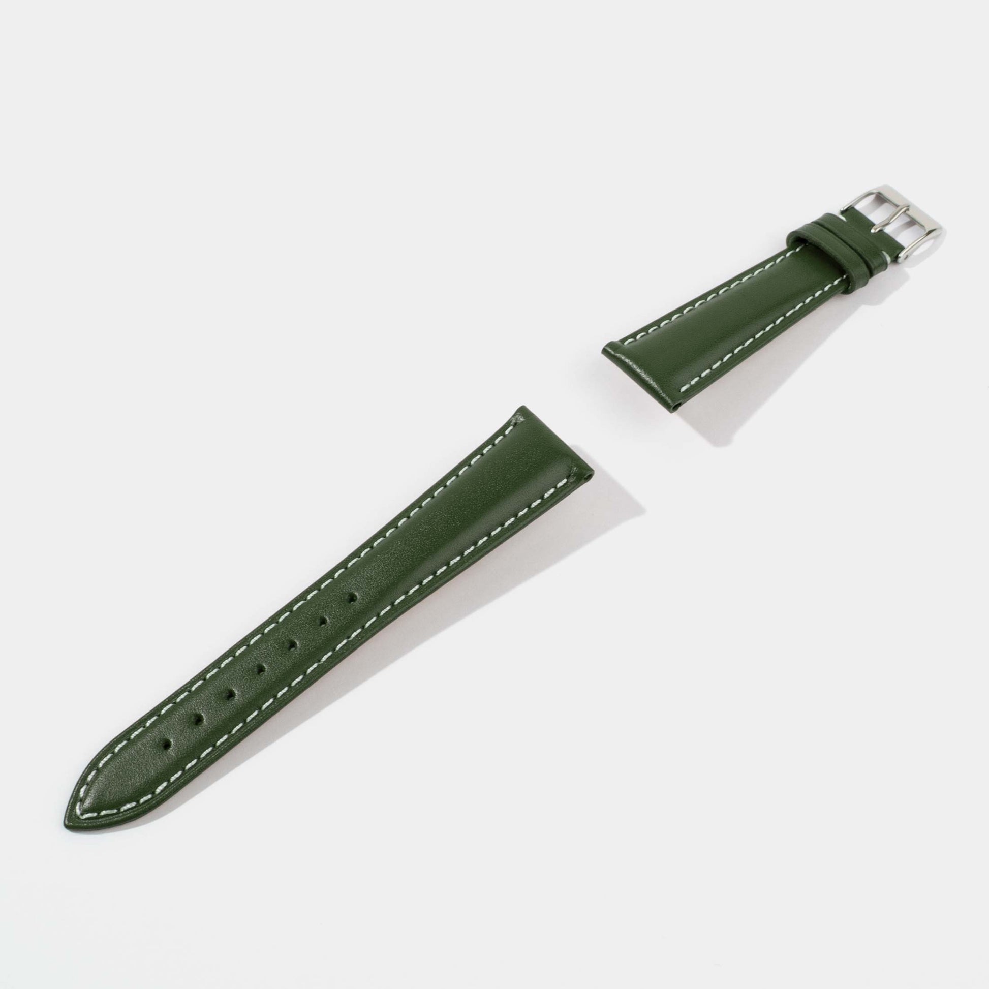 Italian Vegetable Tanned Calf Leather Watch Strap-Universal Watch Strap-Green