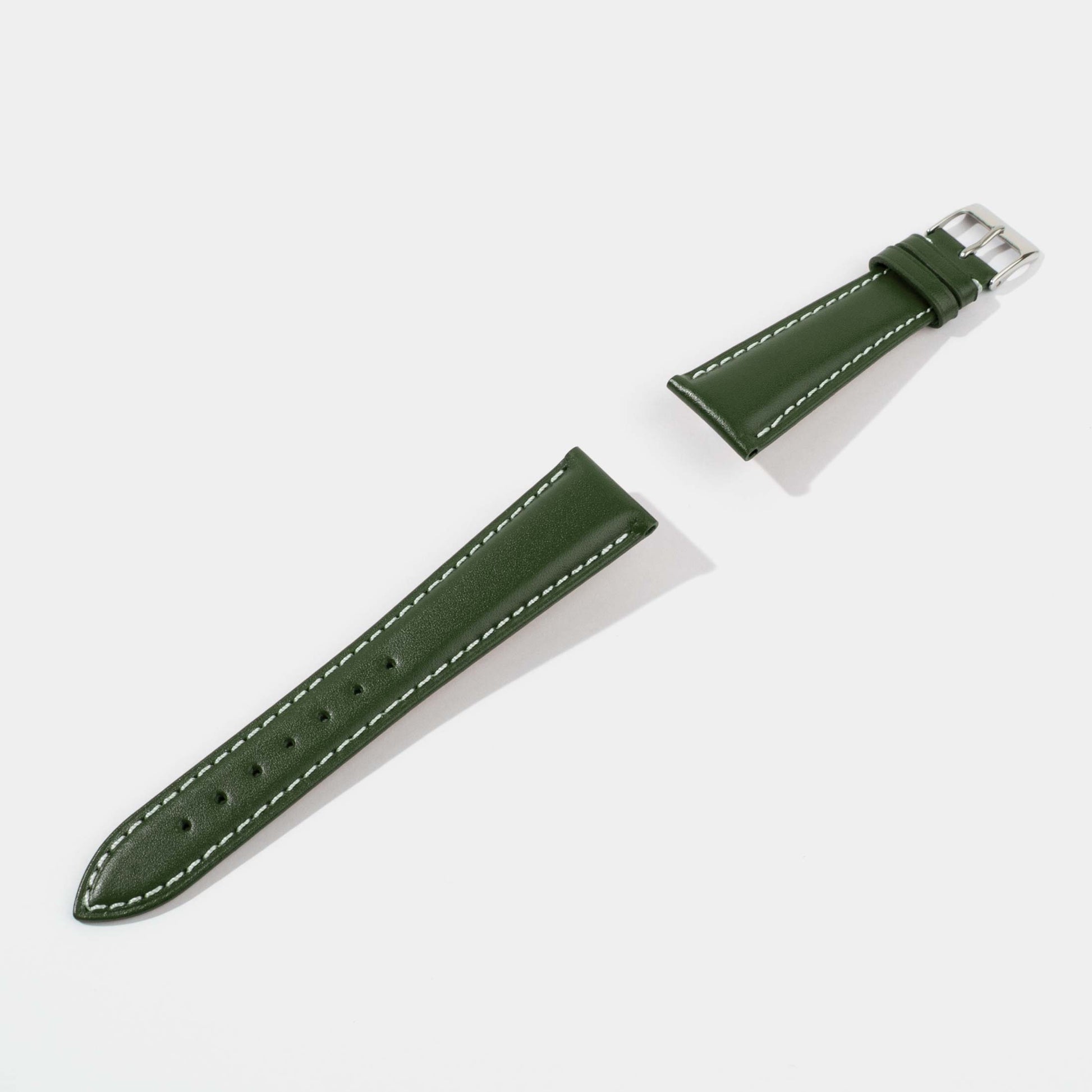 Italian Vegetable Tanned Calf Leather Watch Strap-Universal Watch Strap-Green