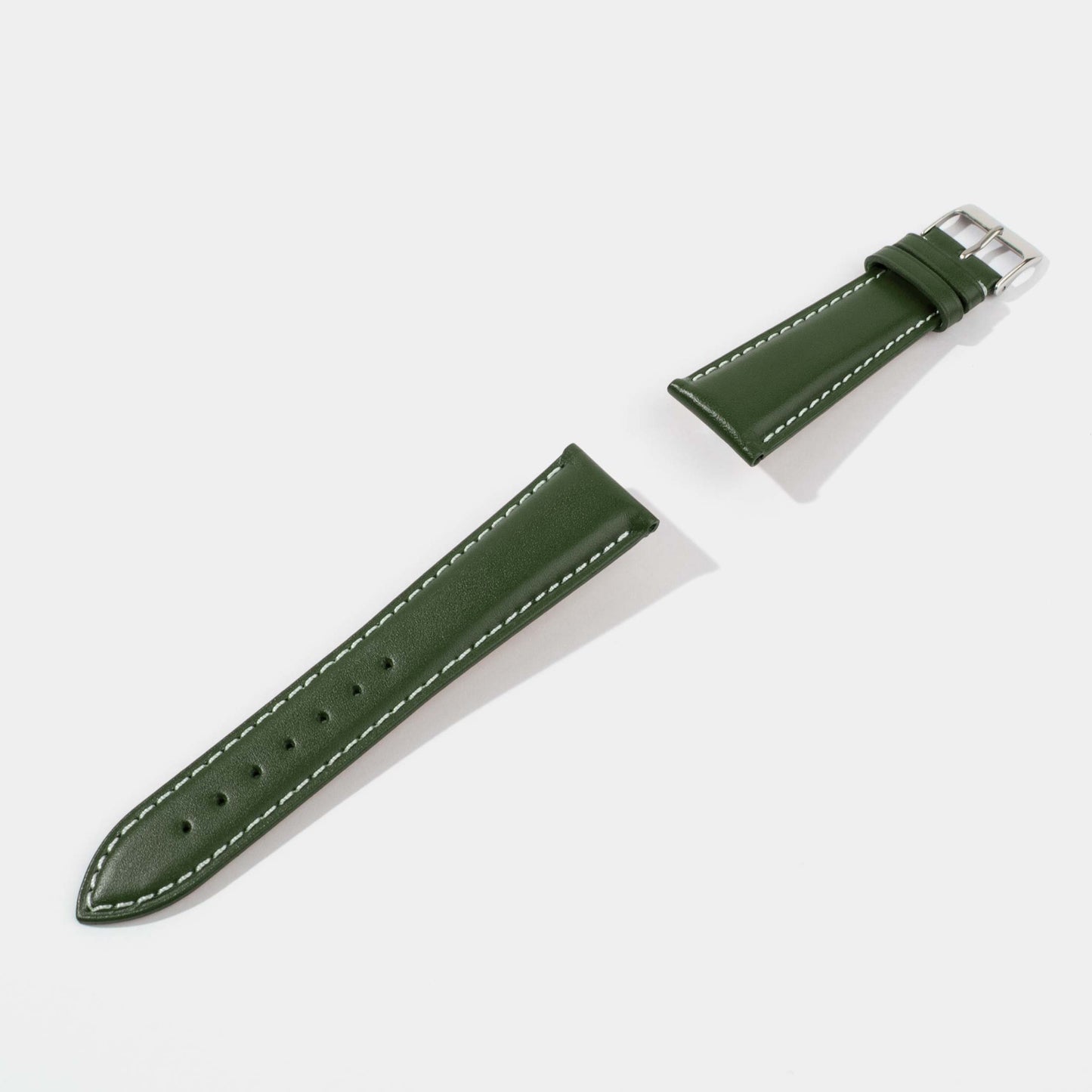 Italian Vegetable Tanned Calf Leather Watch Strap-Universal Watch Strap-Green