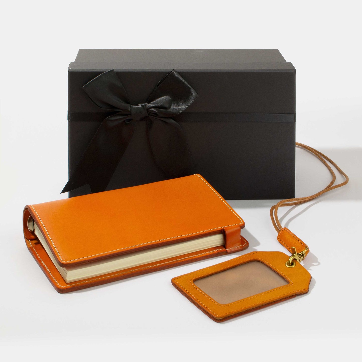 Leather Notebook and Staff Pass Holder Gift Set | Father Gift Set | Executive Gift Set