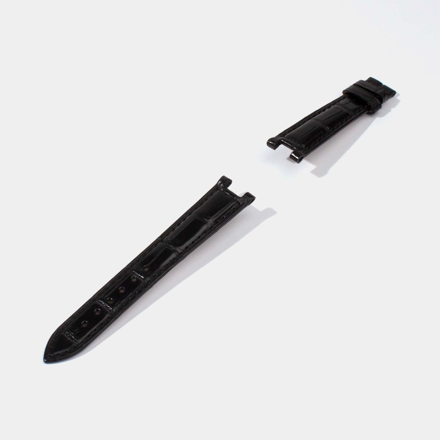 Replacement Watch Straps for Pasha with Pin Buckle | Semi-Matte Alligator | Cartier Jessenia Original