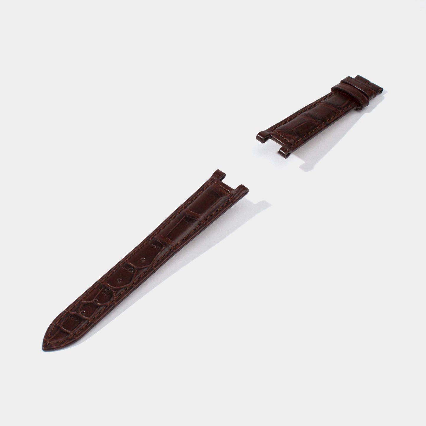 Replacement Watch Straps for Pasha with Pin Buckle | Semi-Matte Alligator | Cartier Jessenia Original