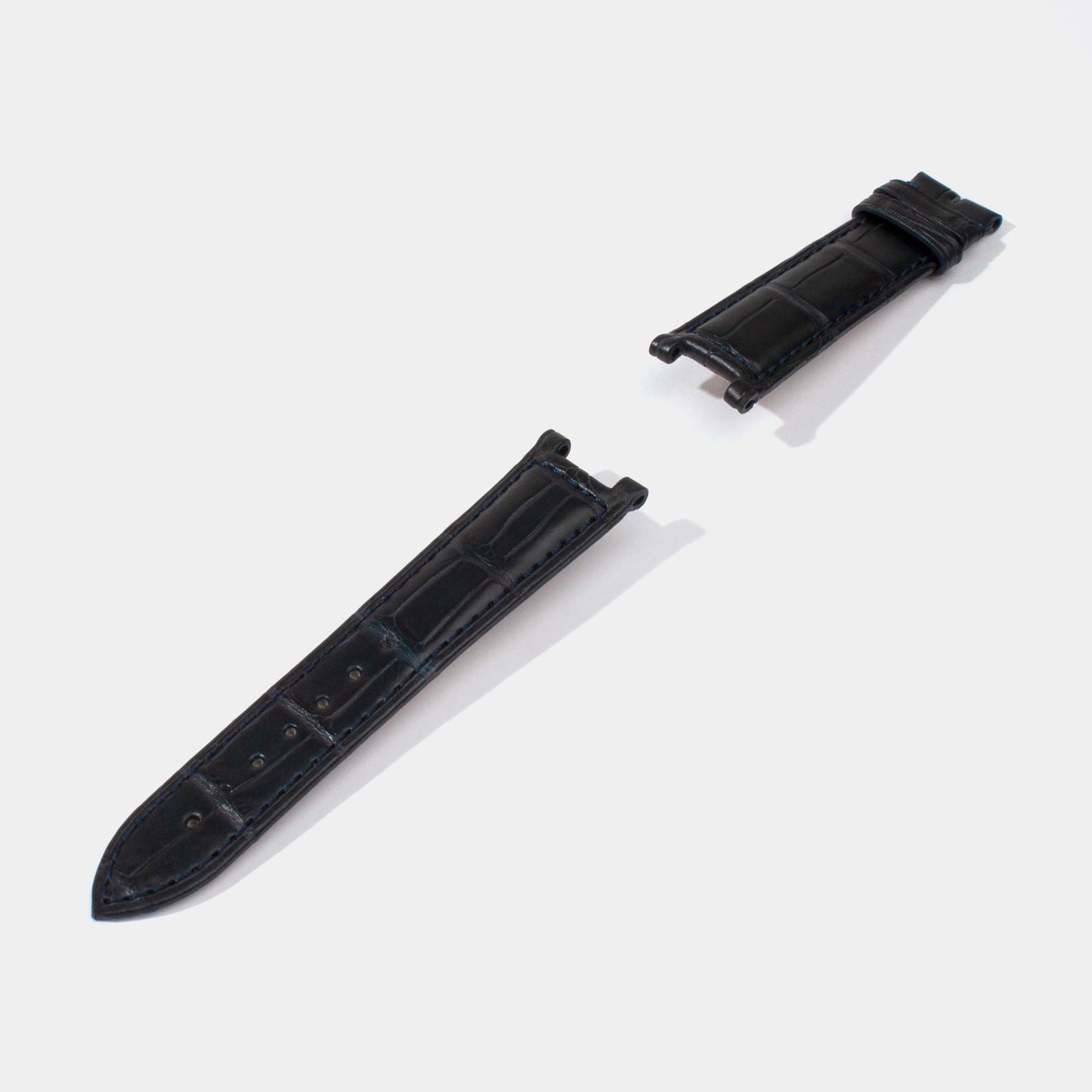 Replacement Watch Straps for Pasha with Pin Buckle | Semi-Matte Alligator | Cartier Jessenia Original