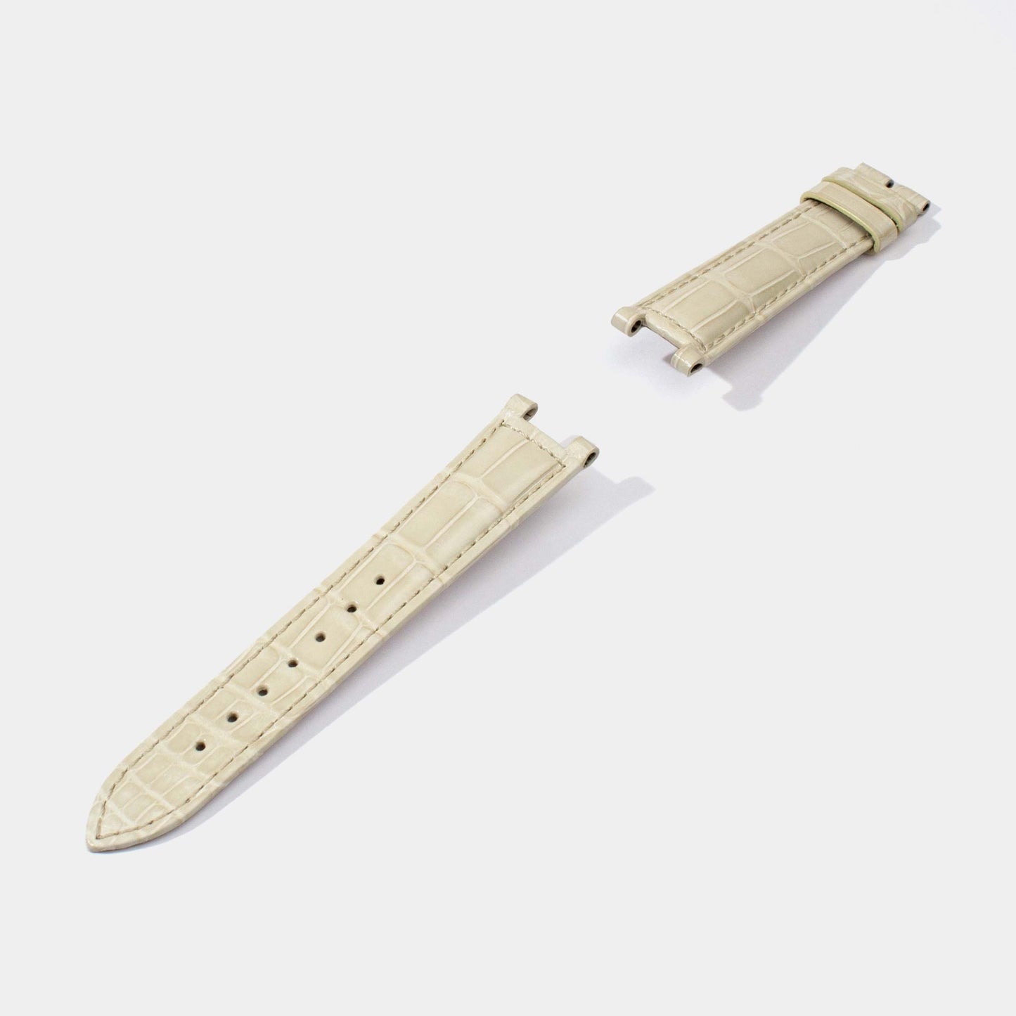 Replacement Watch Straps for Pasha with Pin Buckle | Shiny Alligator | Cartier Jessenia Original