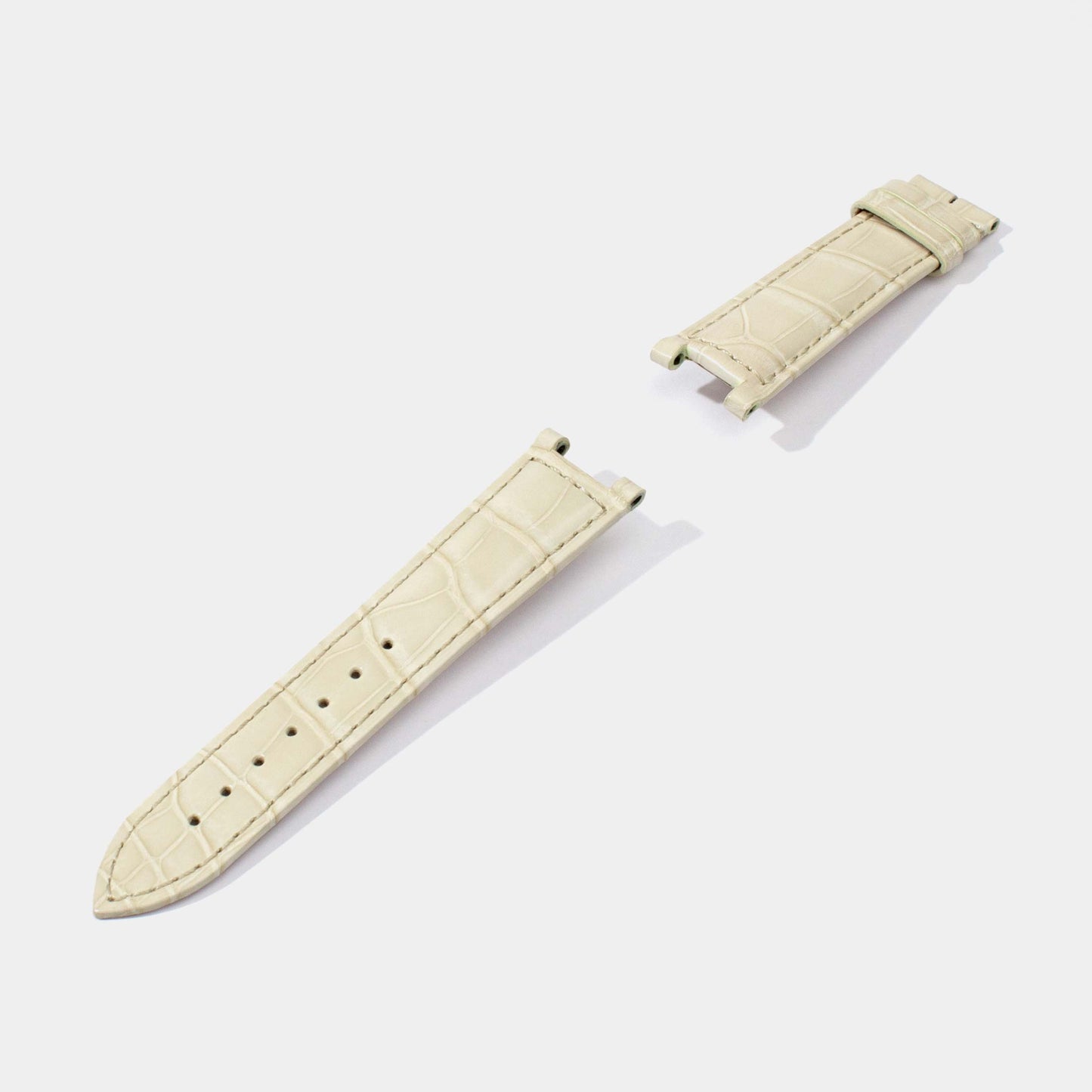 Replacement Watch Straps for Pasha with Pin Buckle | Shiny Alligator | Cartier Jessenia Original