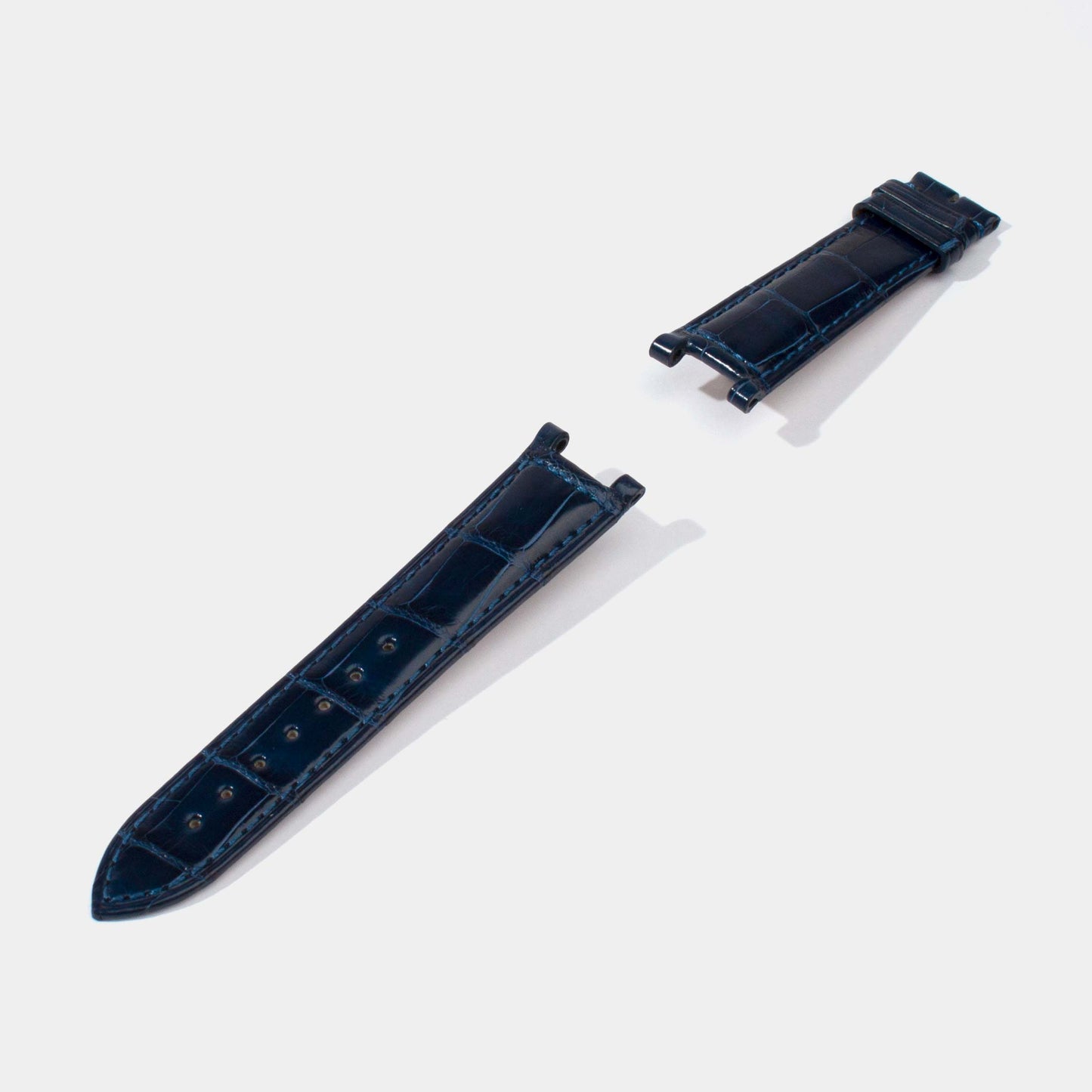 Replacement Watch Straps for Pasha with Pin Buckle | Shiny Alligator | Cartier Jessenia Original