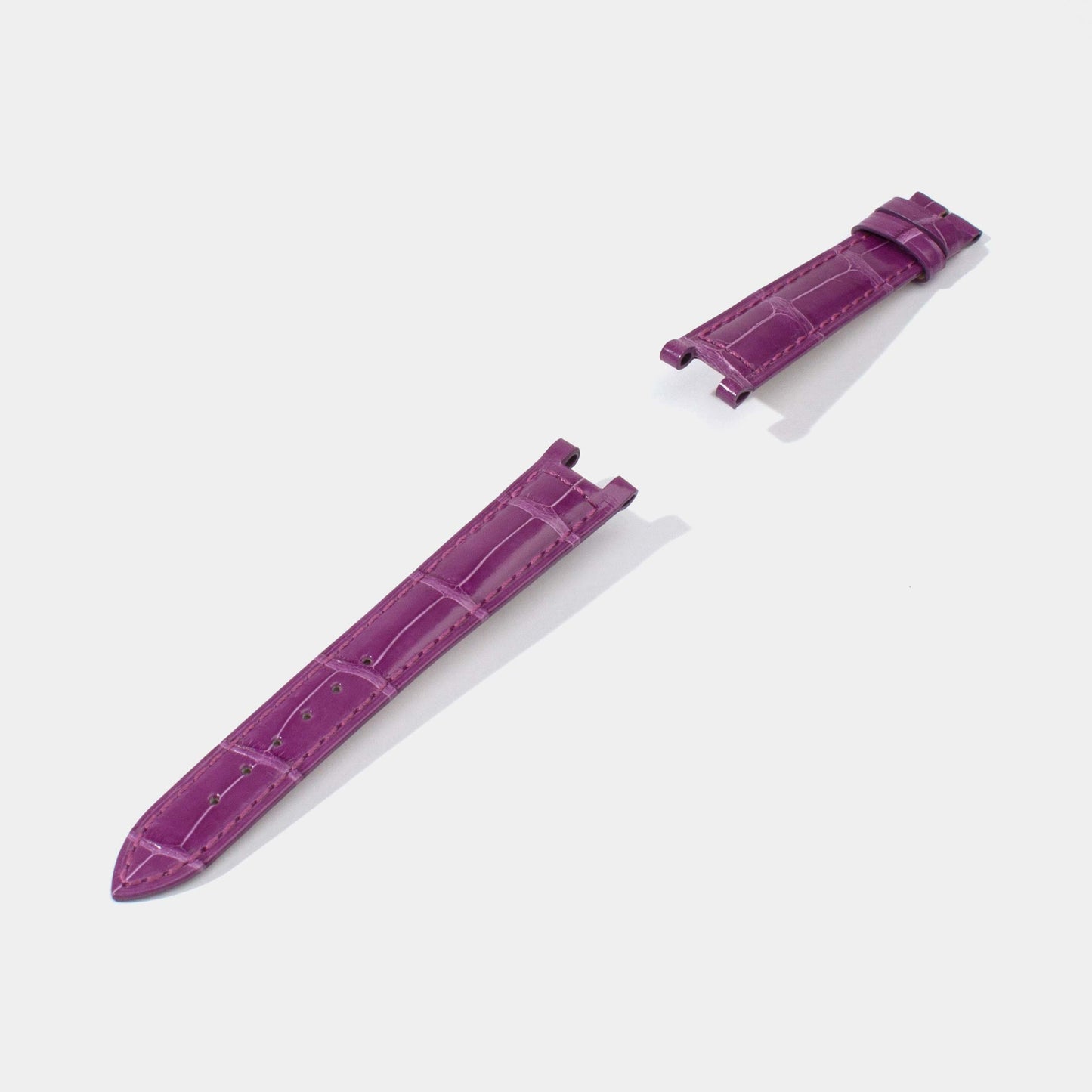 Replacement Watch Straps for Pasha with Pin Buckle | Shiny Alligator | Cartier Jessenia Original