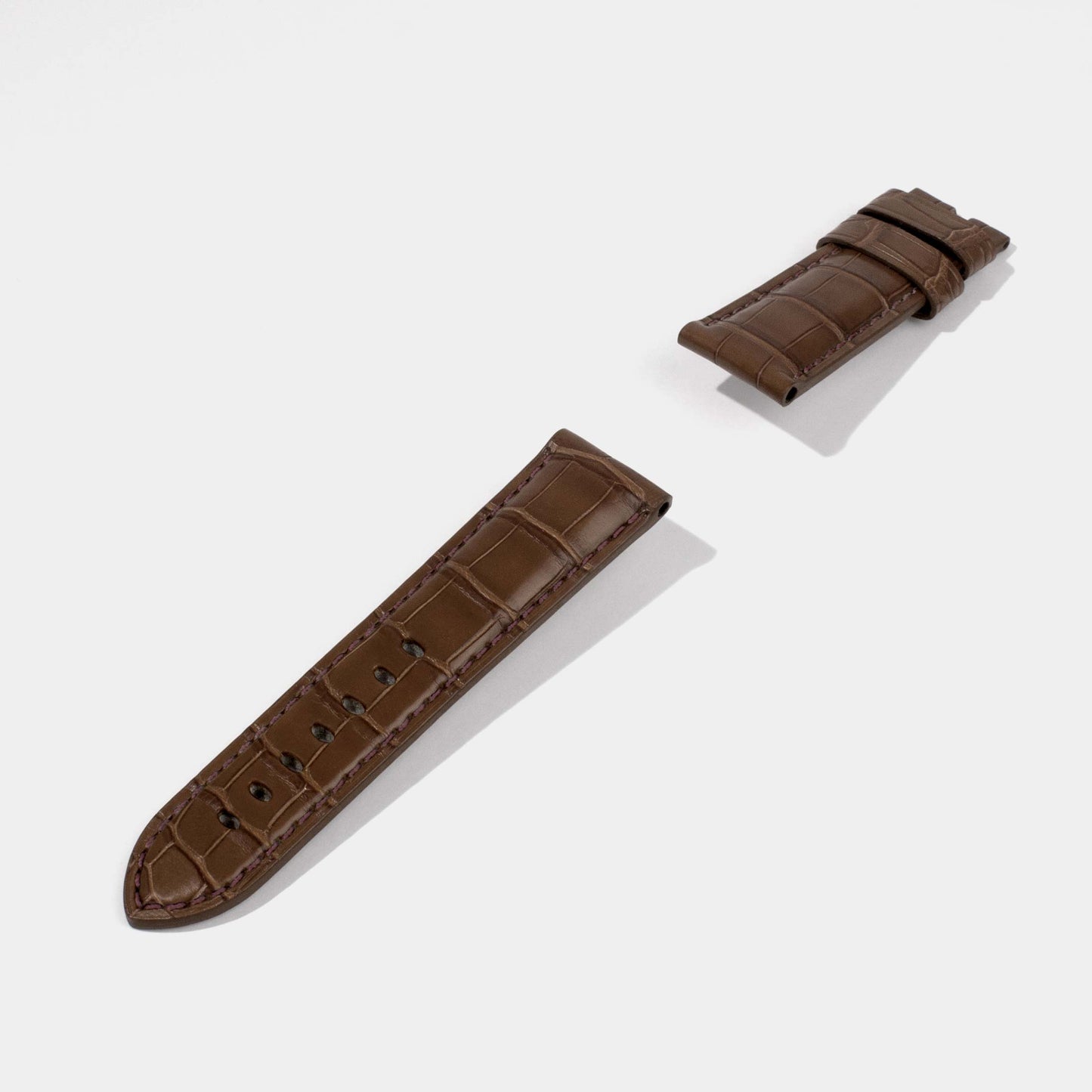 Replacement Watch Straps with Deployment Buckle | Semi-Matte Alligator | Panerai Jessenia Original