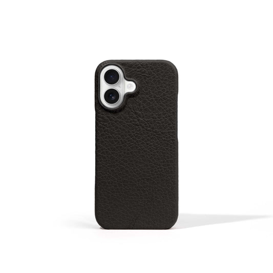 Black Epsom Calf Phone Case for iPhone 17